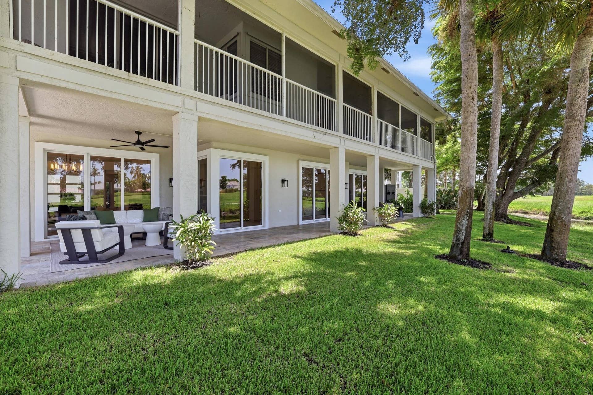 Covered extended patio