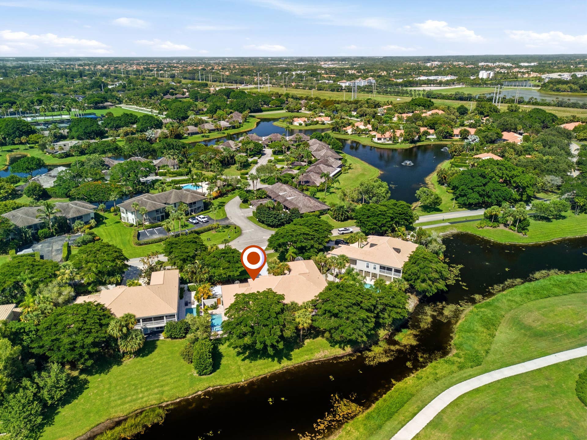 Areal view of backyard view