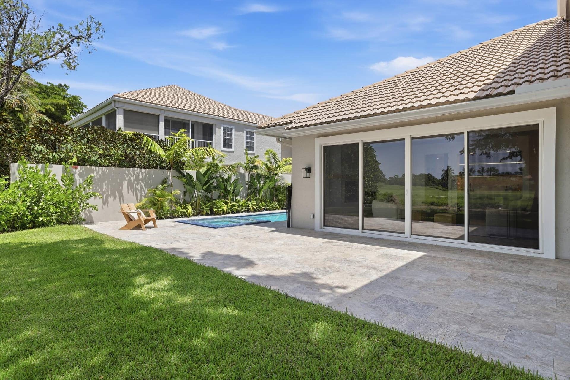 Open Patio and pool
