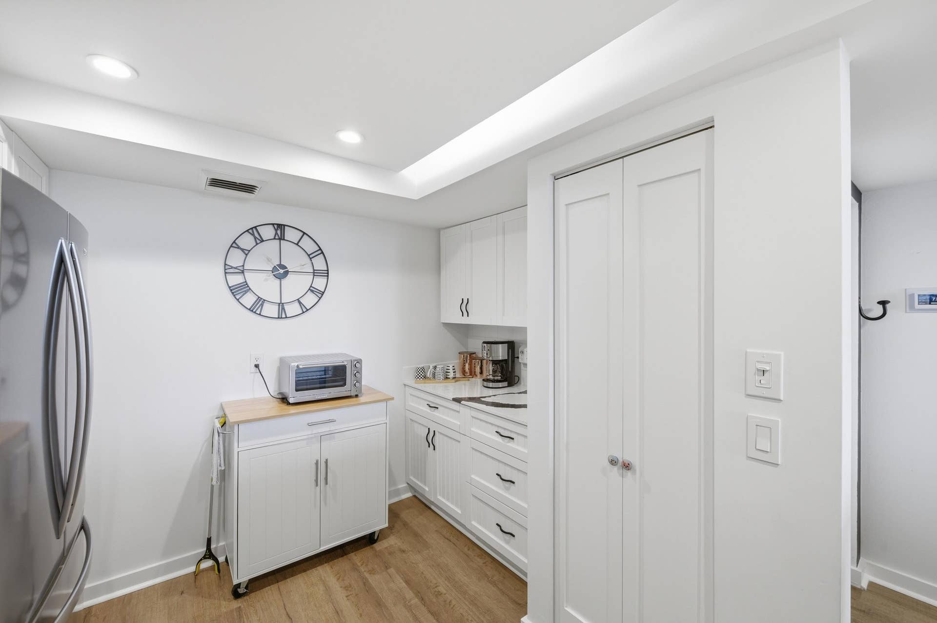 White cabinetry beautiful countertops