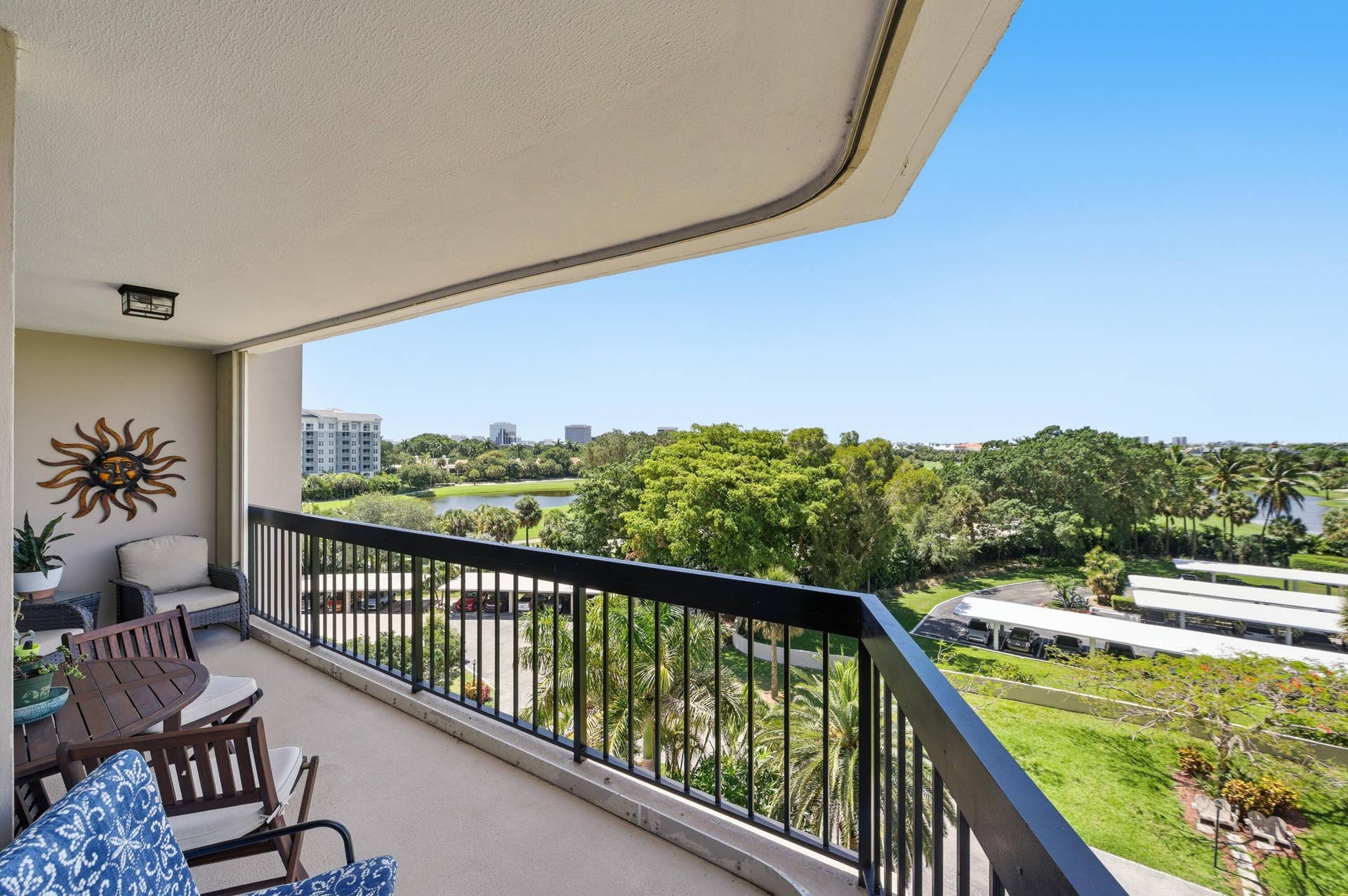Enjoy views having morning coffee