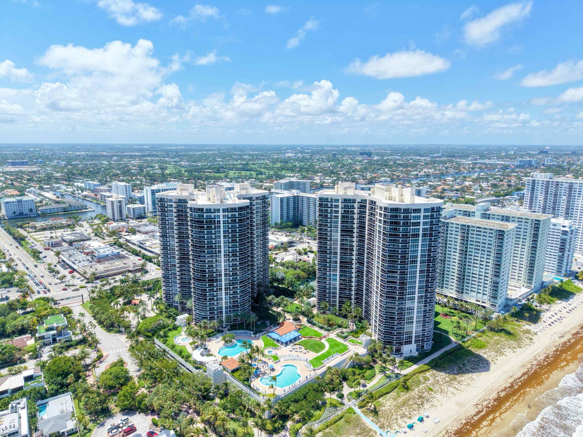 3200 N OCEAN Boulevard, #801, Fort Lauderdale, FL 33308 Towers from SE