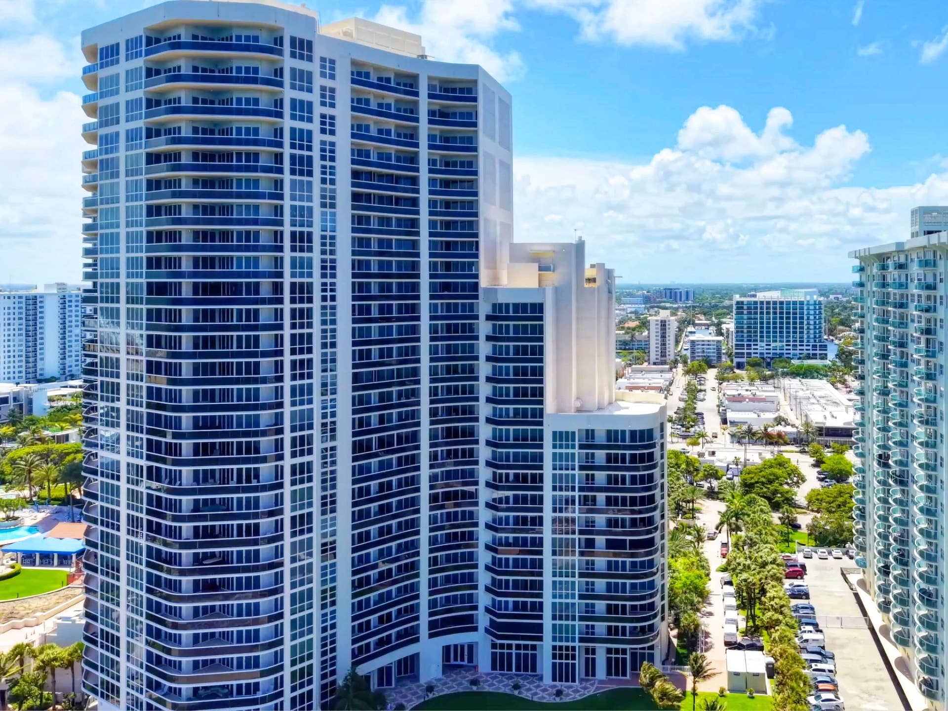 3200 N OCEAN Boulevard, #801, Fort Lauderdale, FL 33308 Building from Ocean
