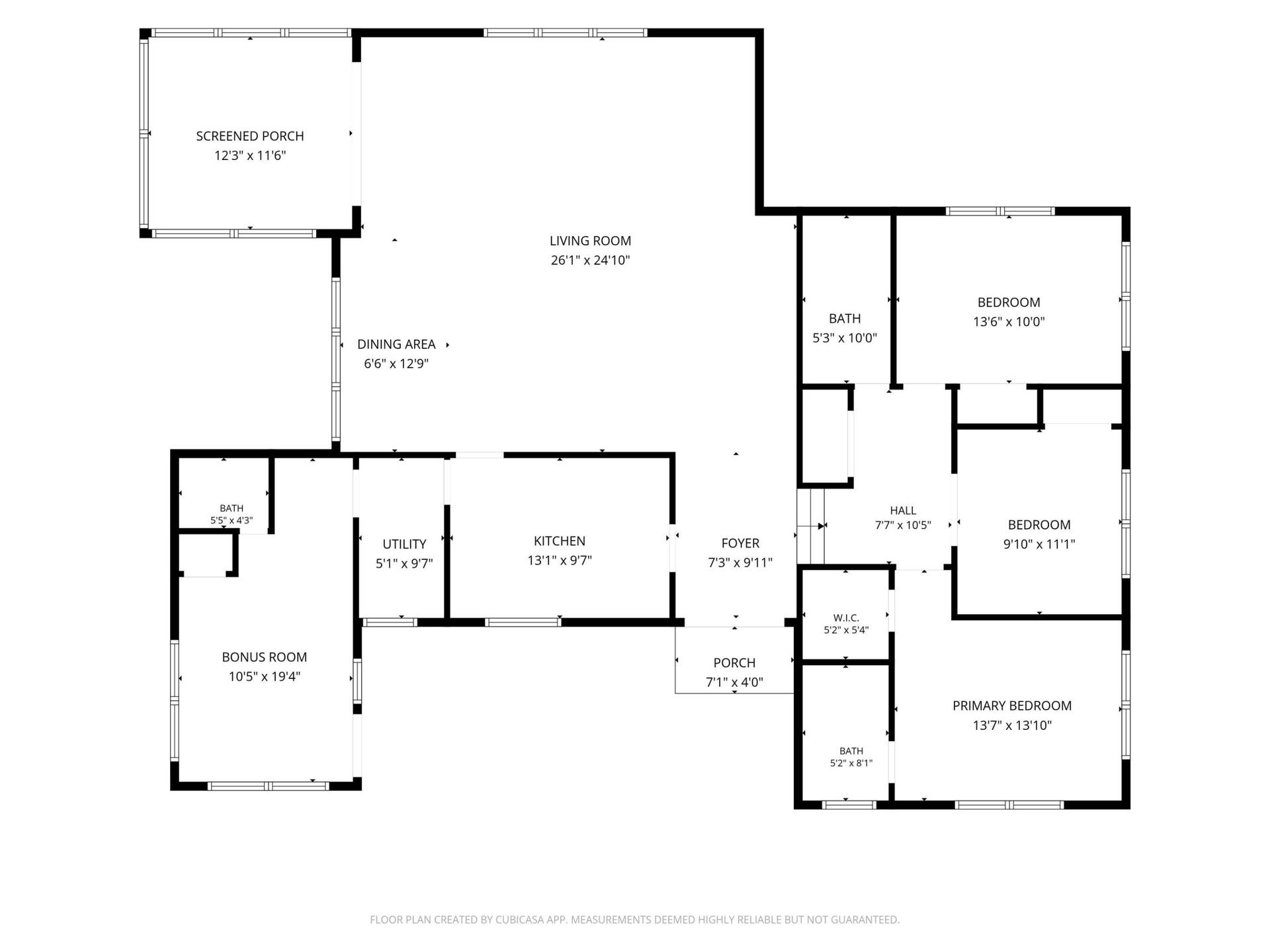 1185 NE 176TH Street, North Miami Beach, FL 33162 Floor Plan created w CubiCasa