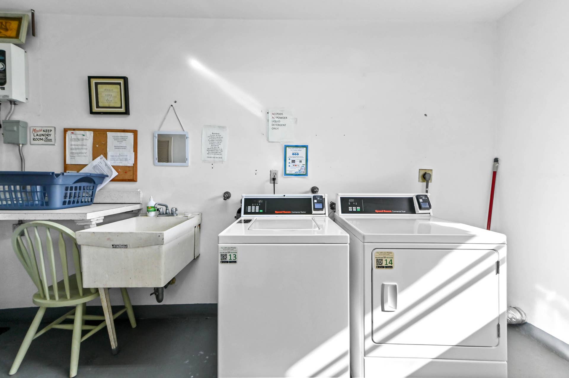 laundry right next to unit