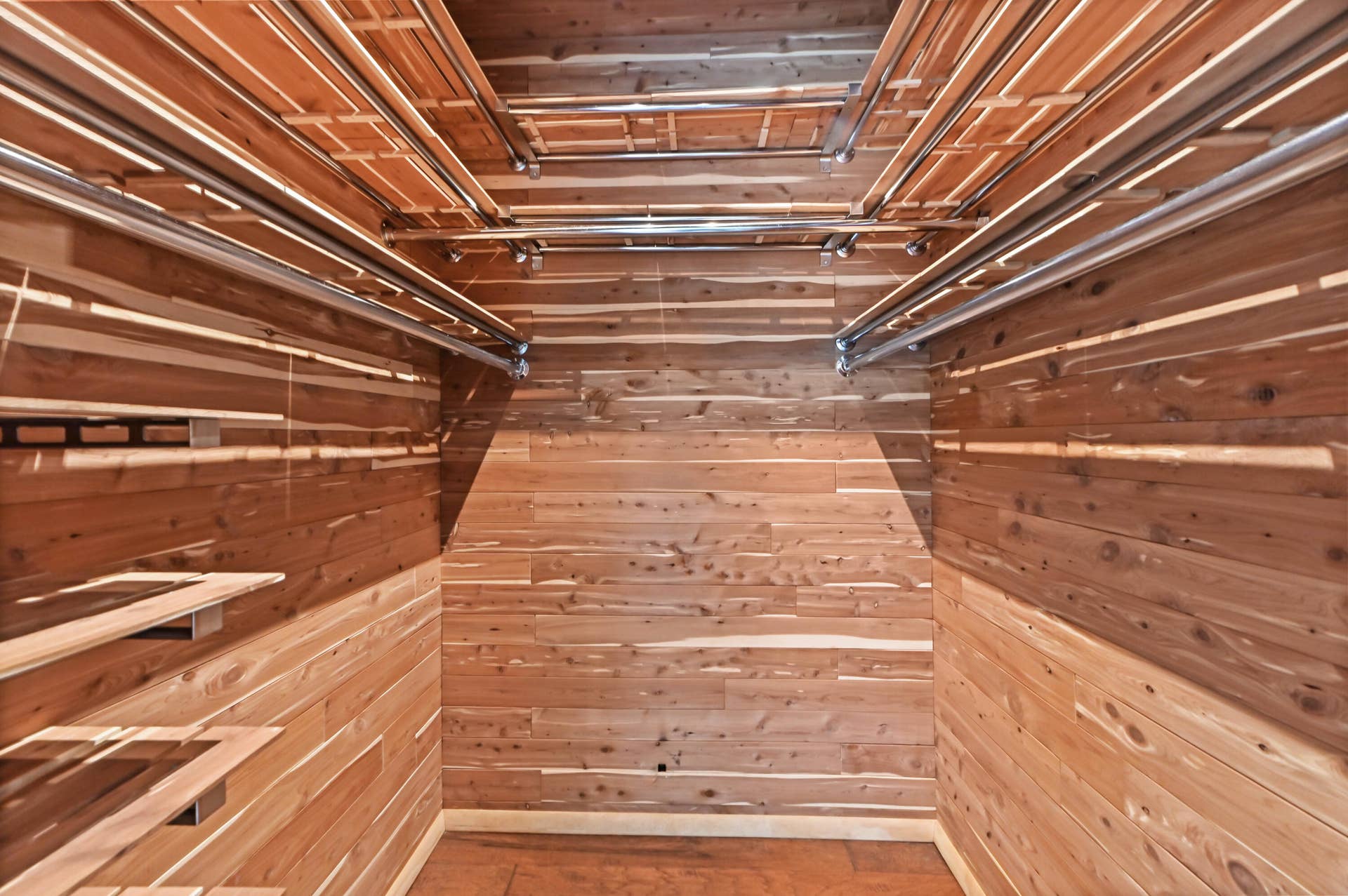 walk-in cedar lined closet