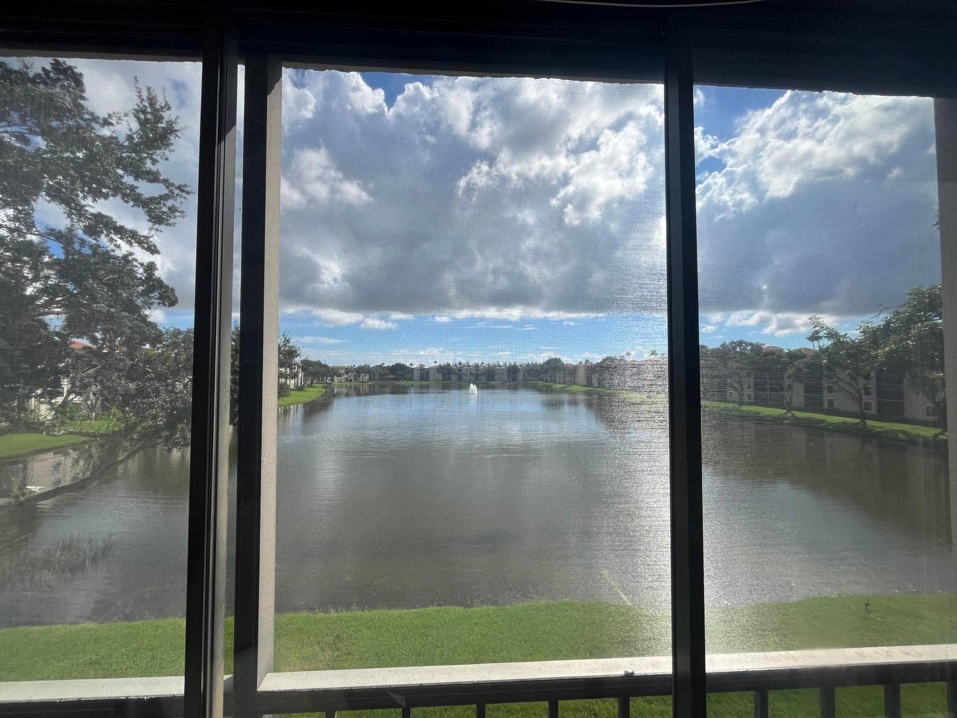 6269 Pointe Regal Circle, #305, Delray Beach, FL 33484 EAST exposure morning sun from your floor to ceiling glass enclosed slider door patio with screen enclosure as well.