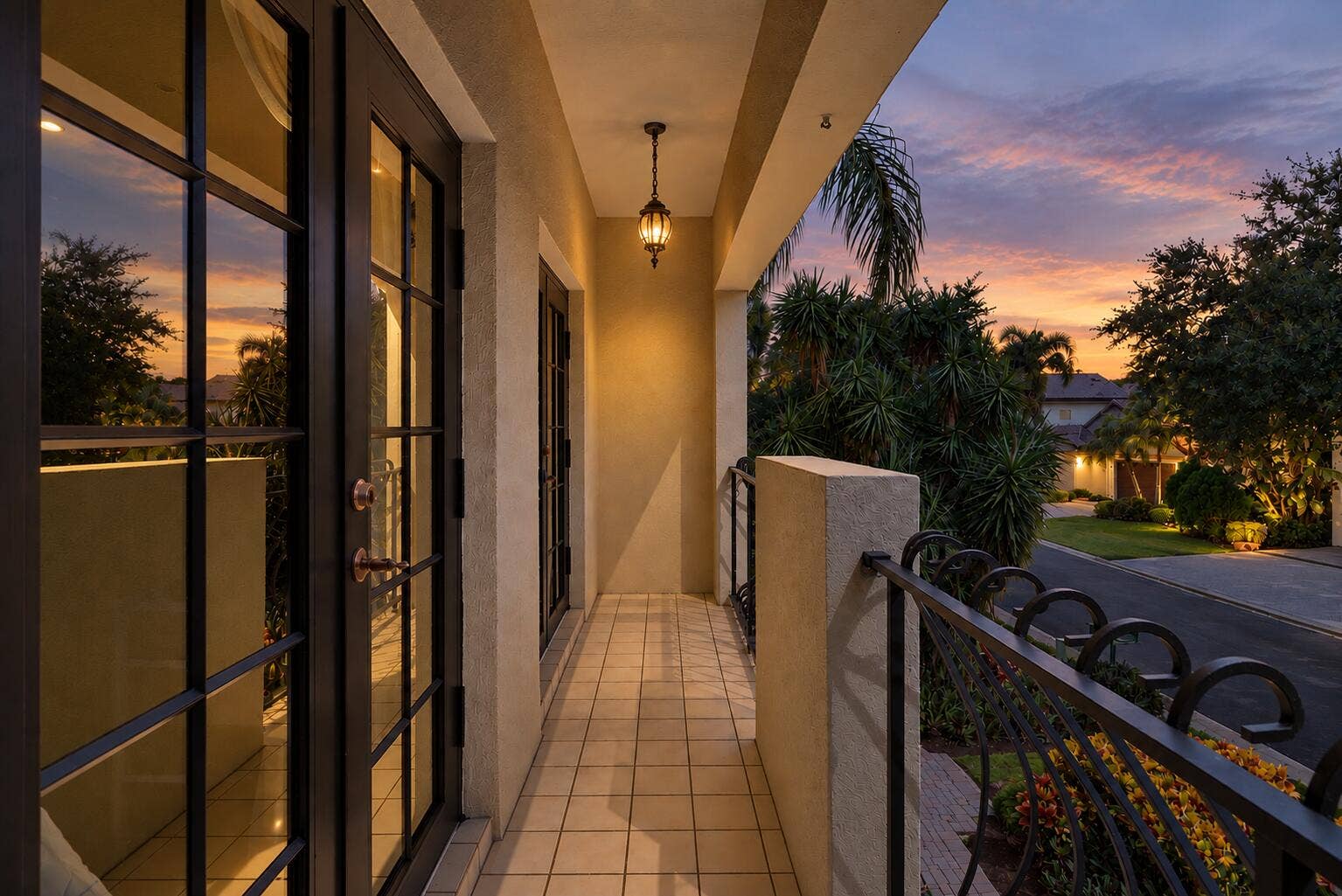 balcony twilight