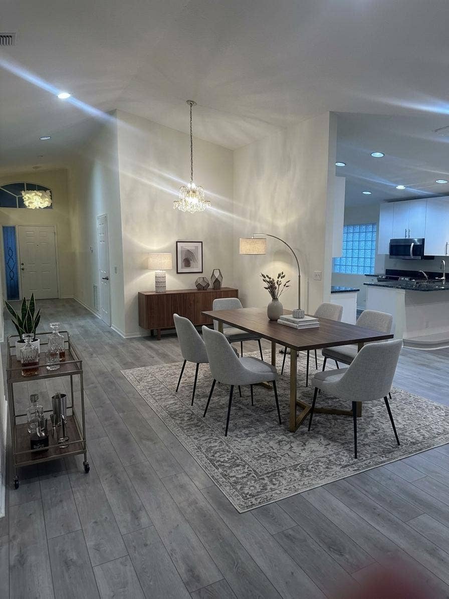 Virtually Staged Dining Area