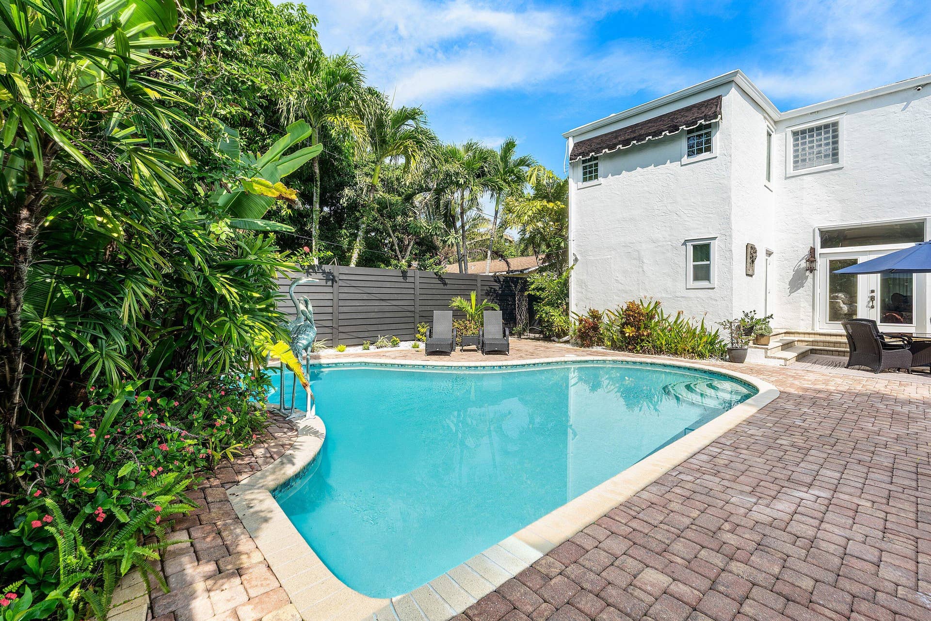 Pool deck area.