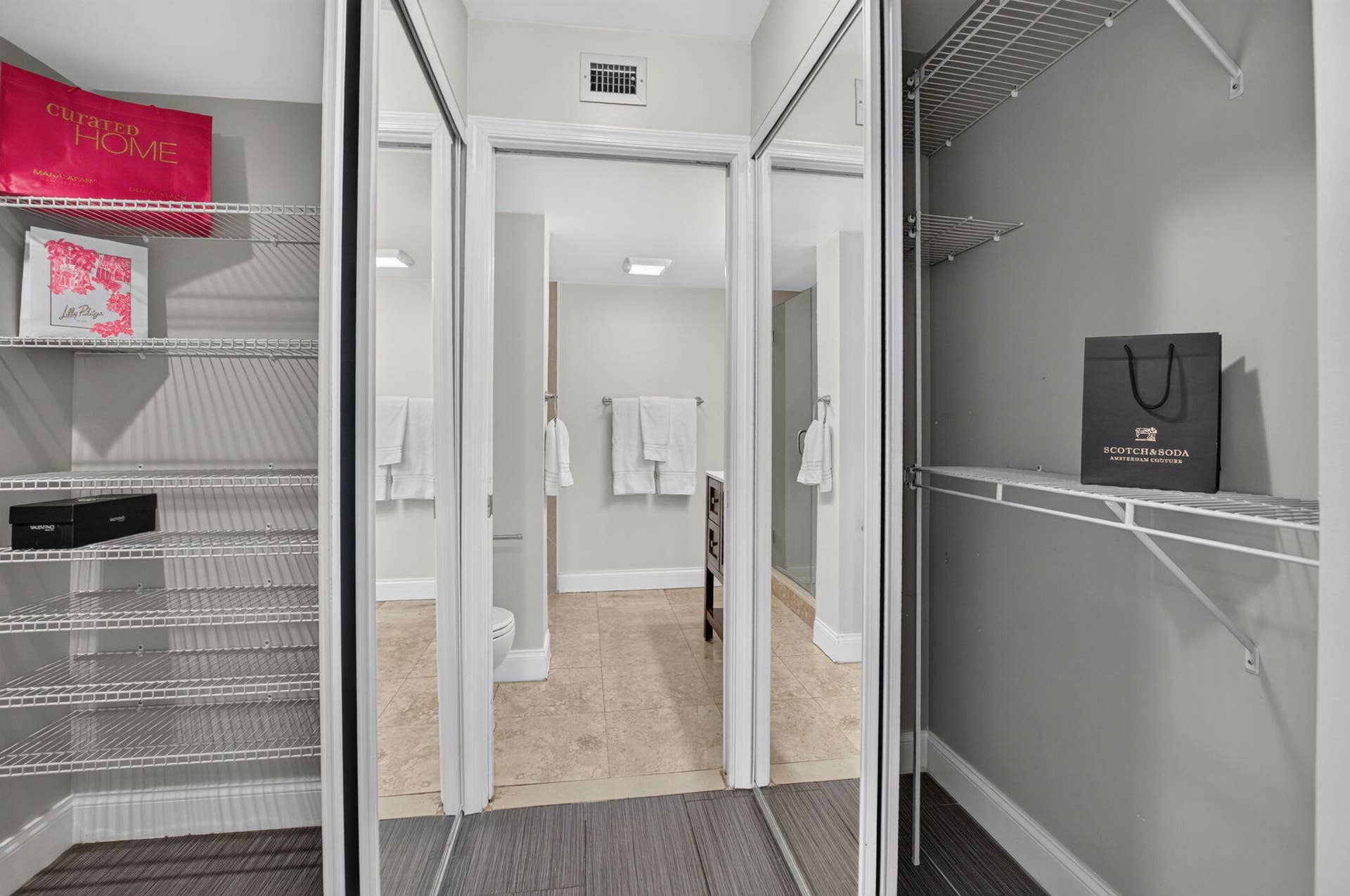 20 ROYAL PALM Way, #301, Boca Raton, FL 33432 Entry to Bathroom