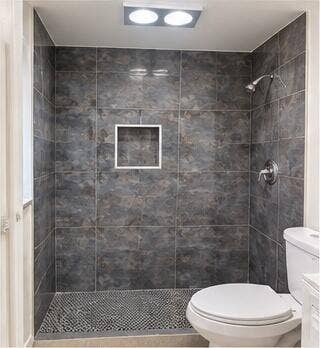 227 CASTLEWOOD Drive, #207, North Palm Beach, FL 33408 05_dark_tile_shower_bathroom
