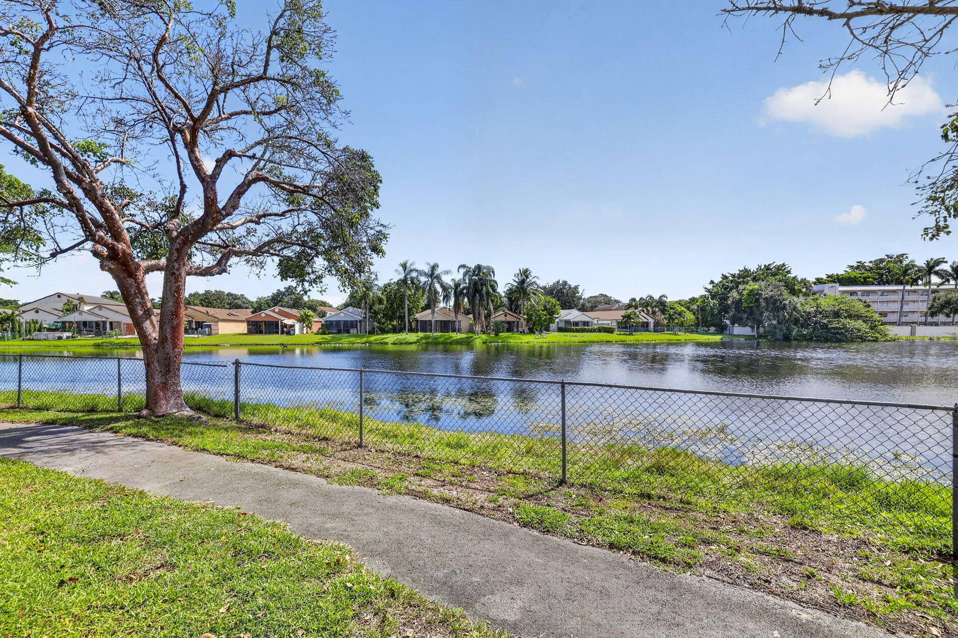3866 NW 21ST Court, Coconut Creek, FL 33066 View from front door and screened patio