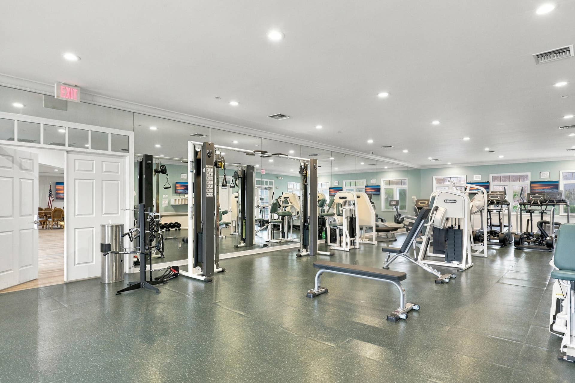 Renovated fitness room