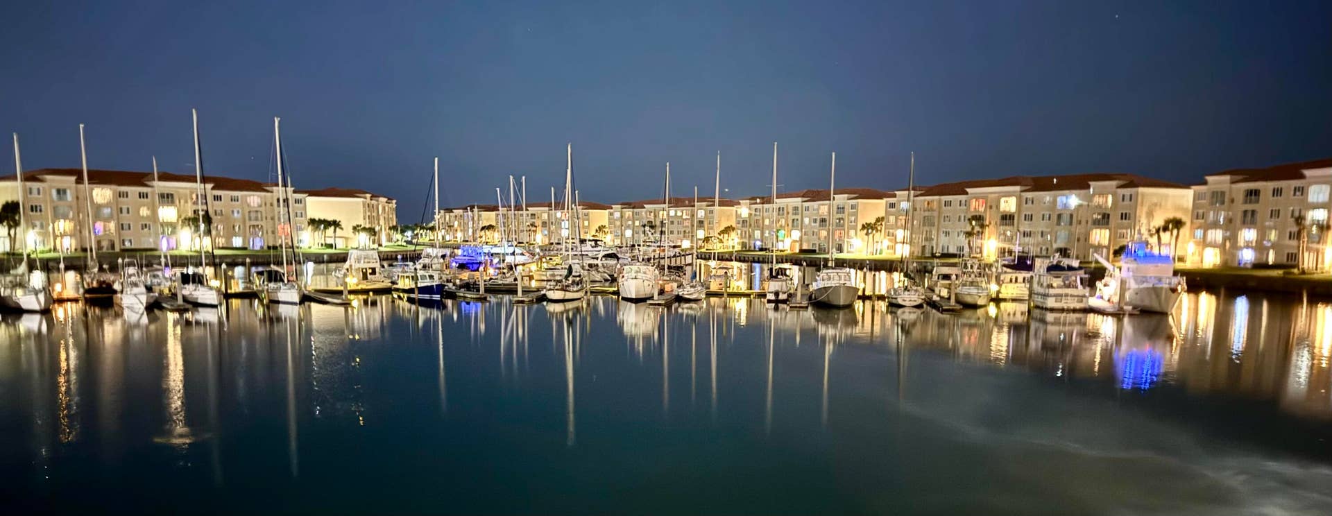 marina at night