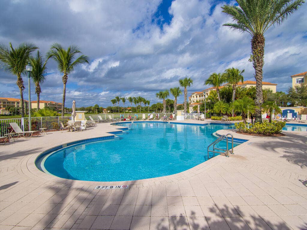 Resort-like heated pool is a perfect place to relax and meet neighbors