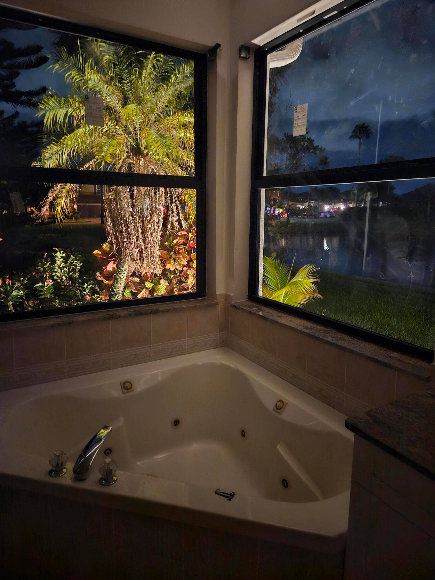 Master Bathroom Night time