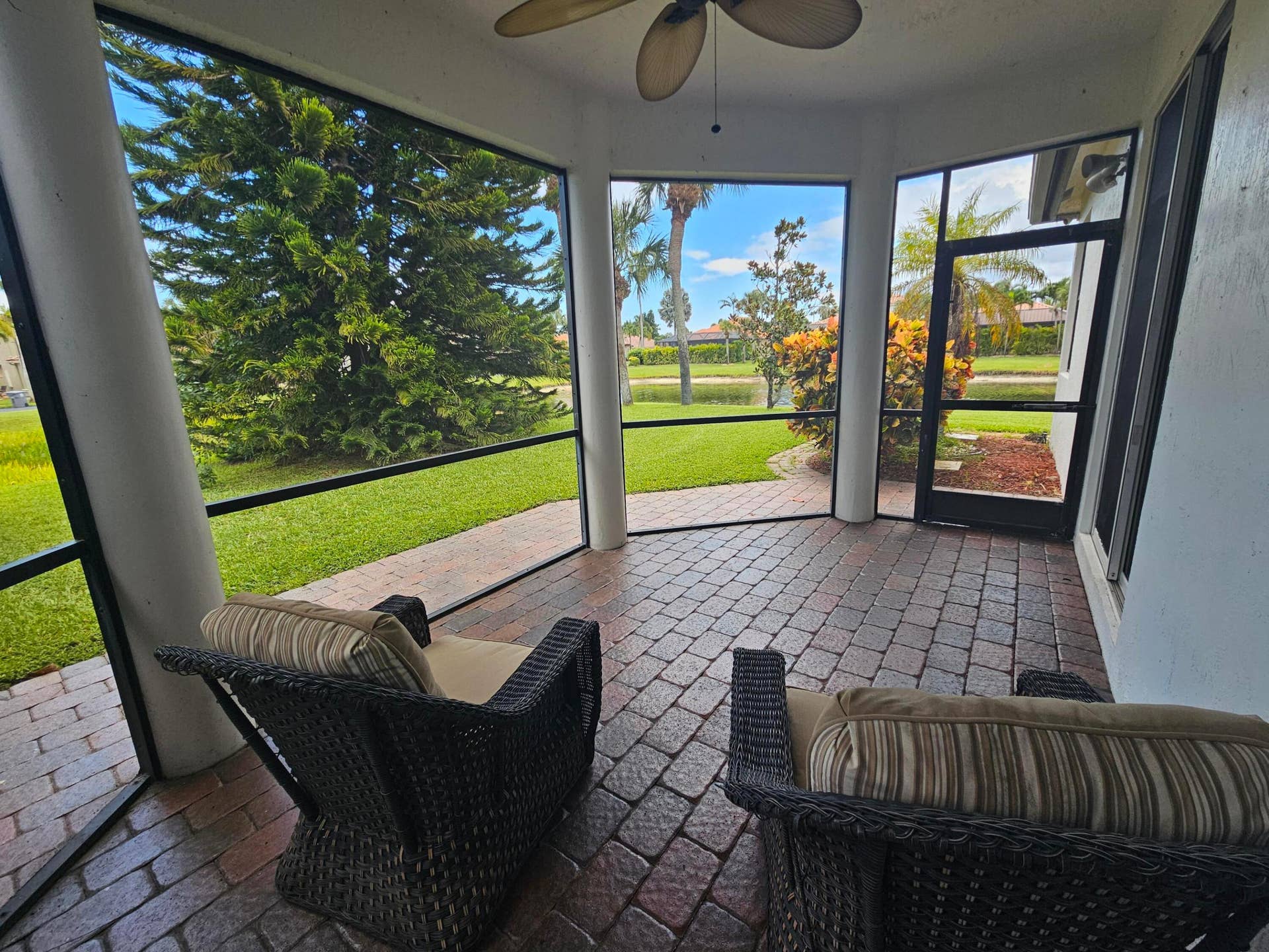 Back Patio Facing lake