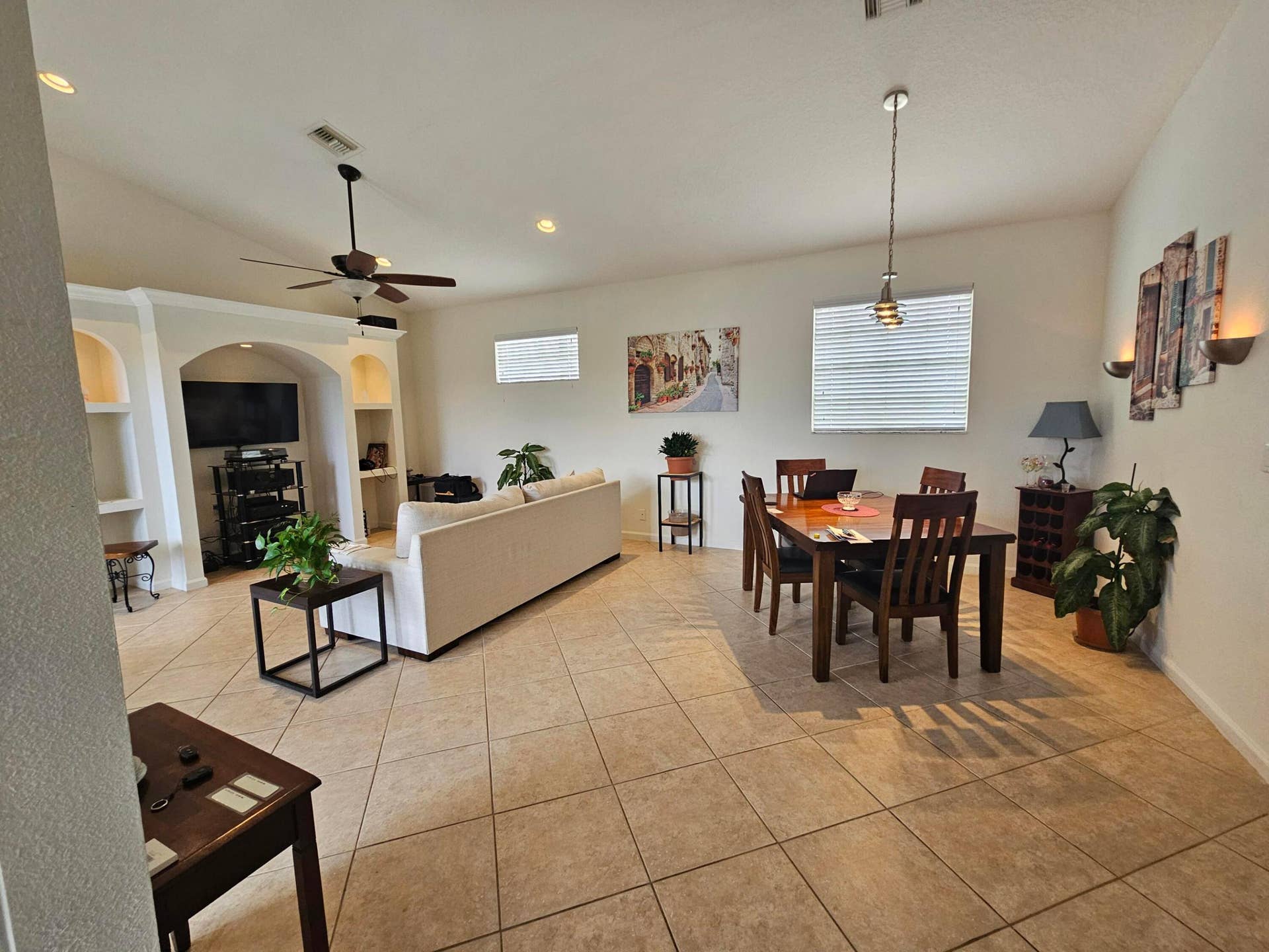 Living room Dining area