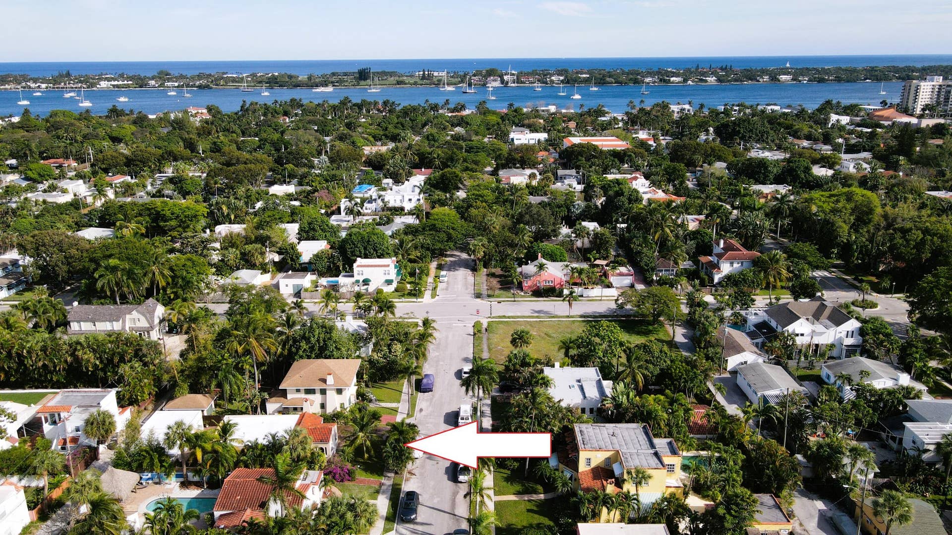 517 31st Street, West Palm Beach, FL 33407 EAST VIEW AERIAL