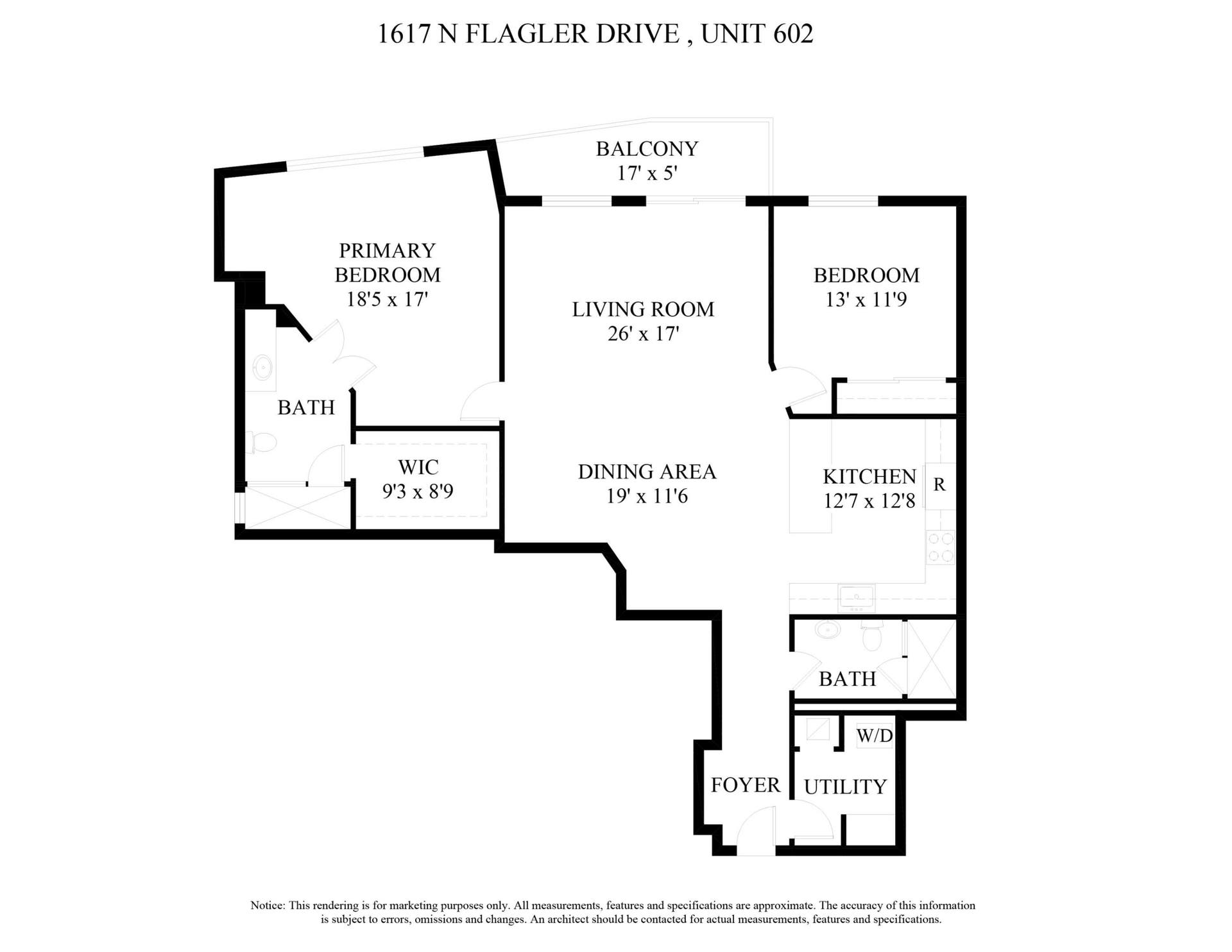 1617 N FLAGLER DRIVE, 602