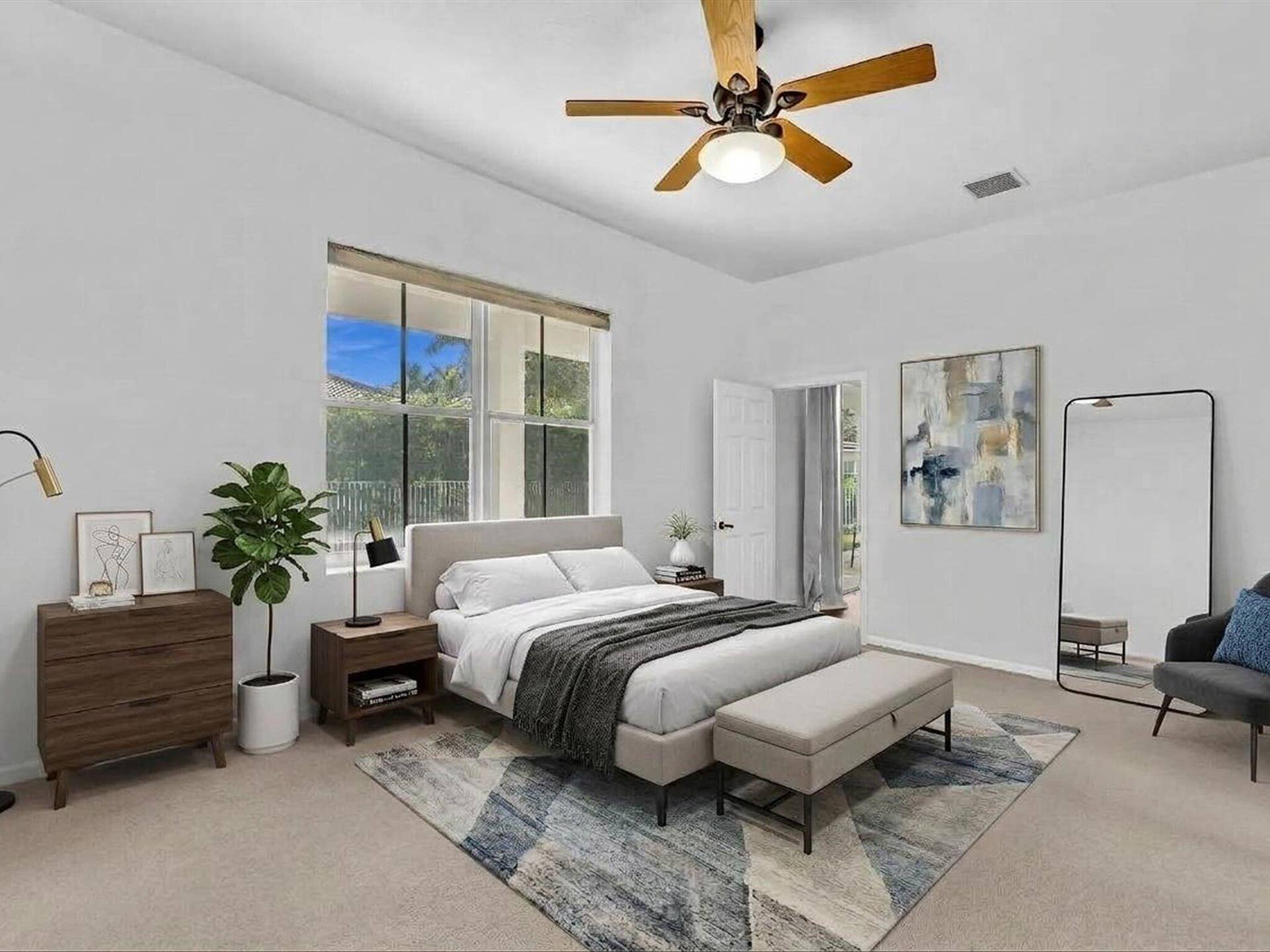 1125 Sunflower Circle, Weston, FL 33327 Primary Bedroom Virtually Staged