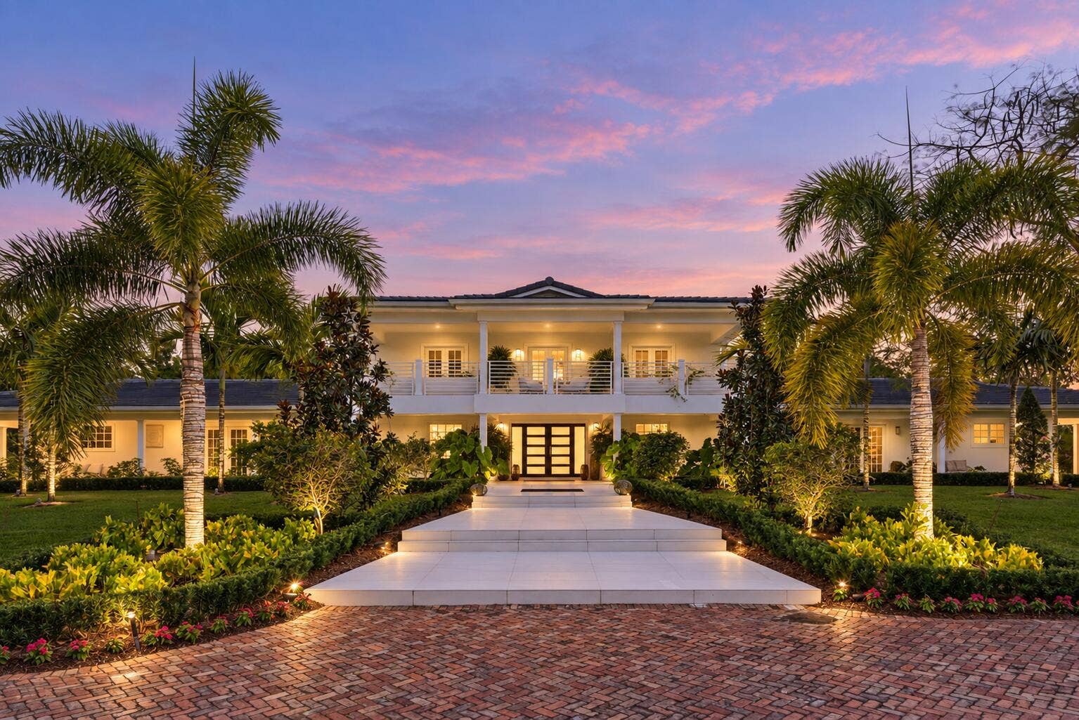 13920 Stirling Road, Southwest Ranches, FL 33330 Luxury Home at Lavender Blue Twilight