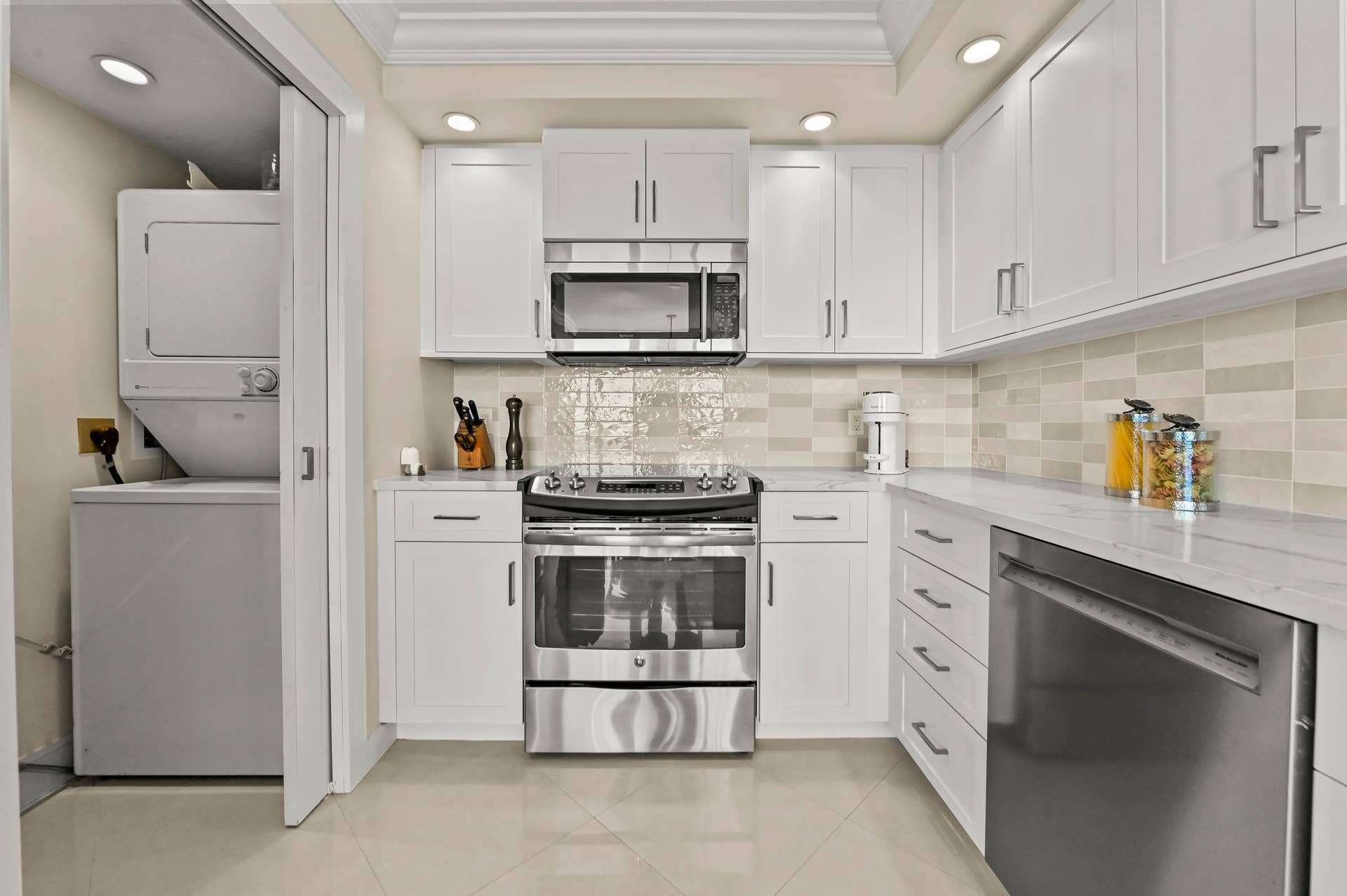 Kitchen with Laundry Room