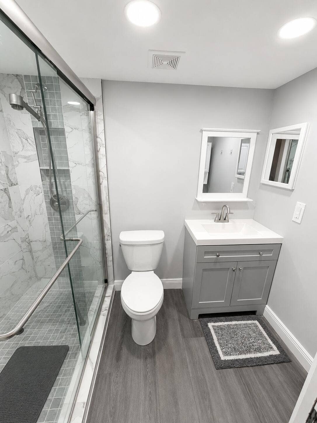 Remodeled Primary Bath with WALK in Shower
