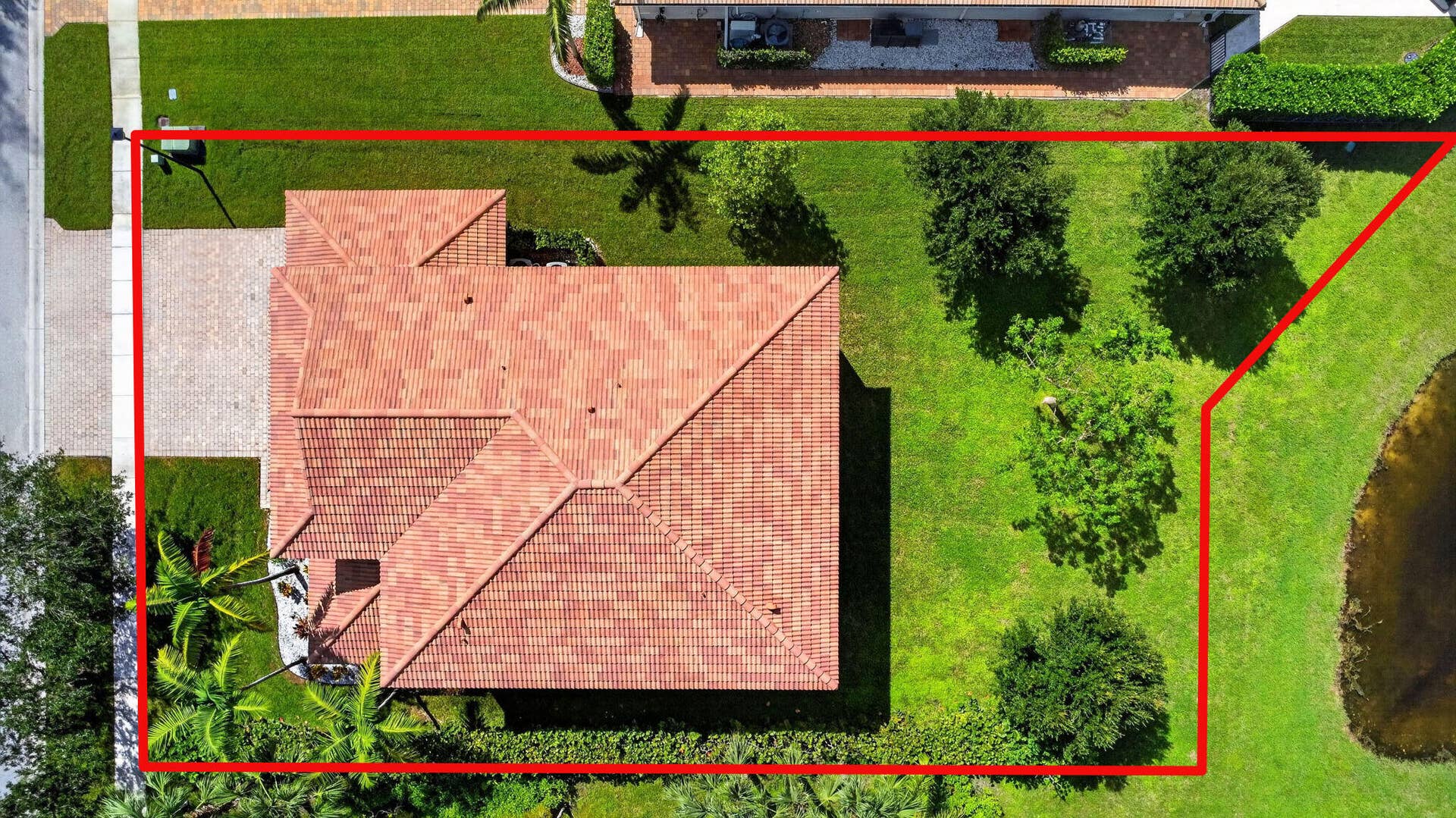 9070 WINTERHAVEN Circle, West Palm Beach, FL 33411 Overhead View