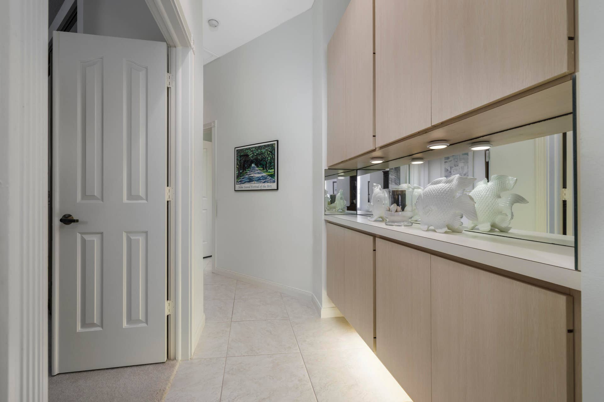 Hallway with Cabinetry