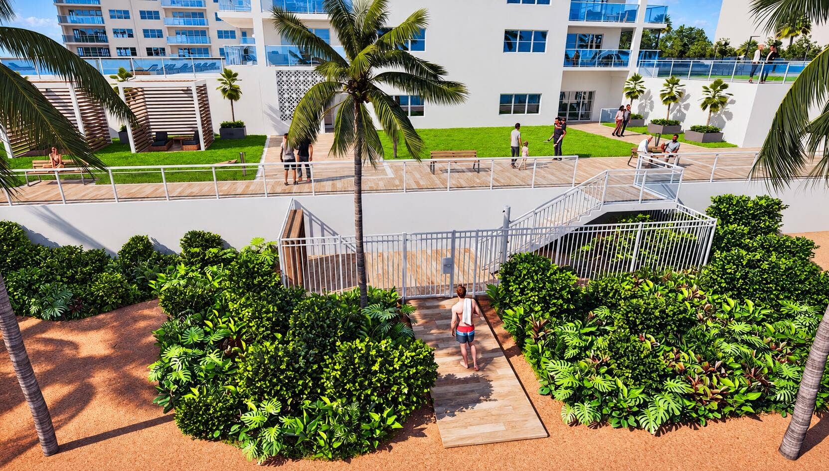 Palm-Lined Beach Access Rendering-3