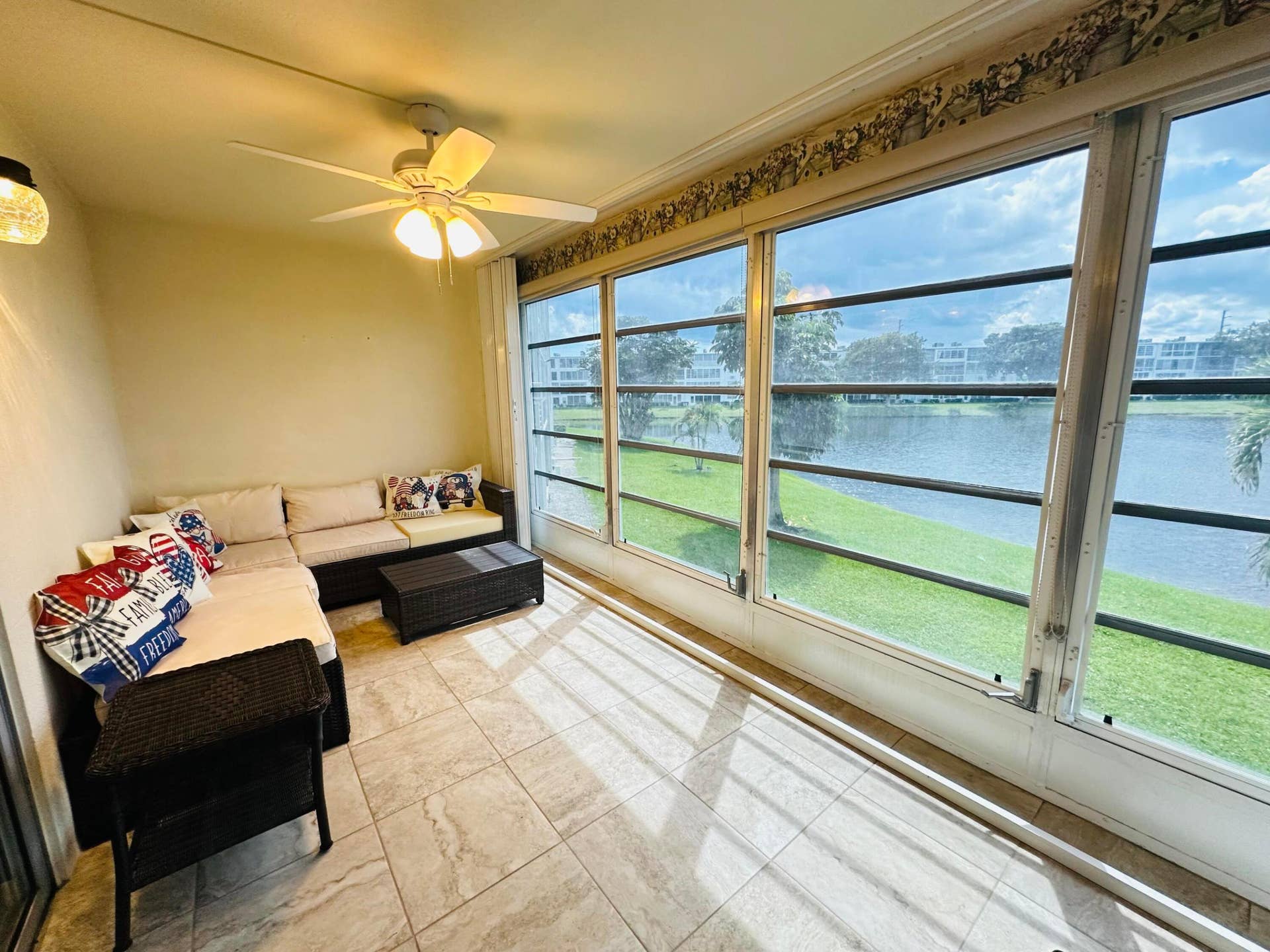 Accordion Shutters on Patio Windows