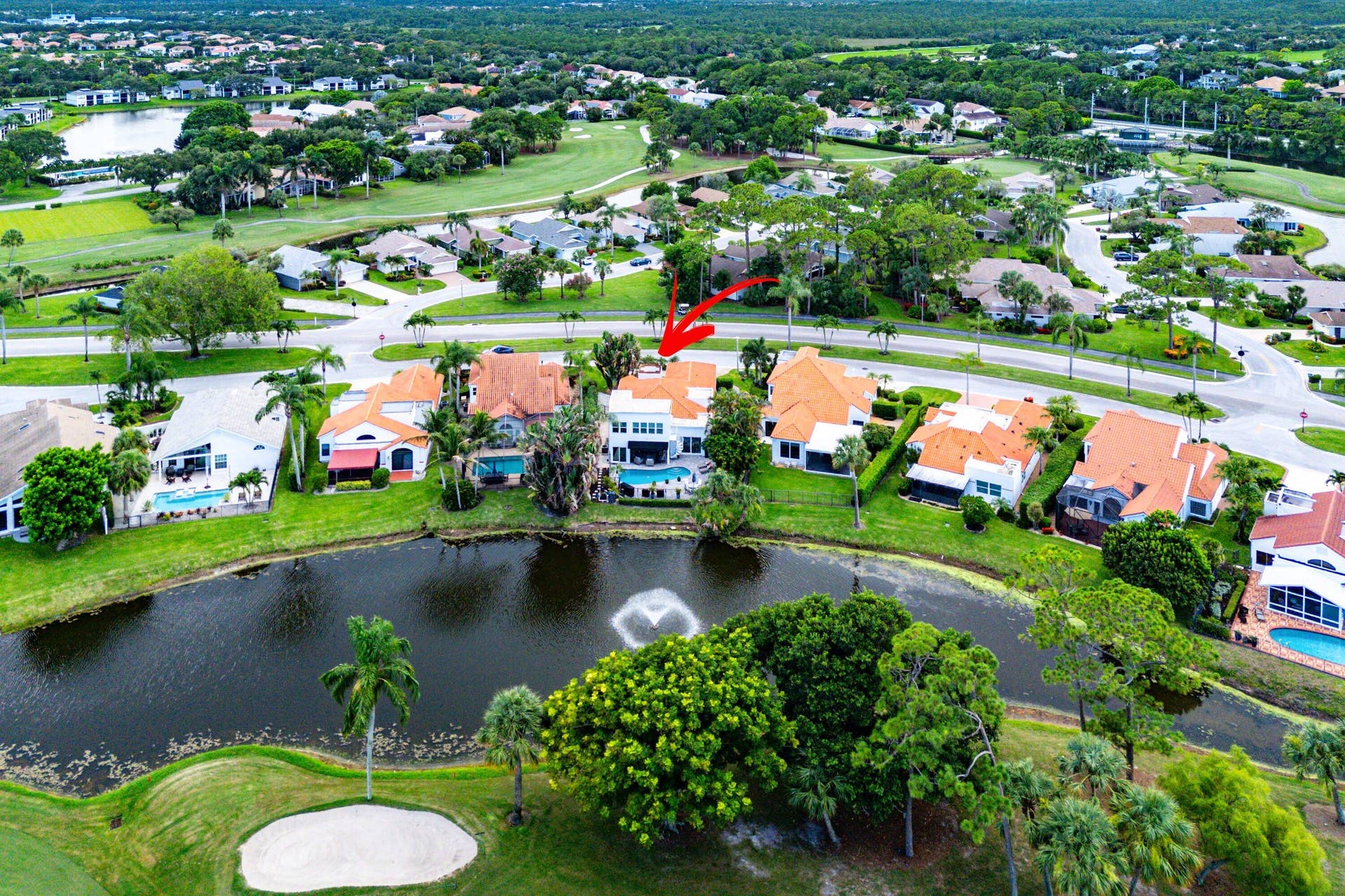 13138 Touchstone Place, Palm Beach Gardens, FL 33418 Aerial View