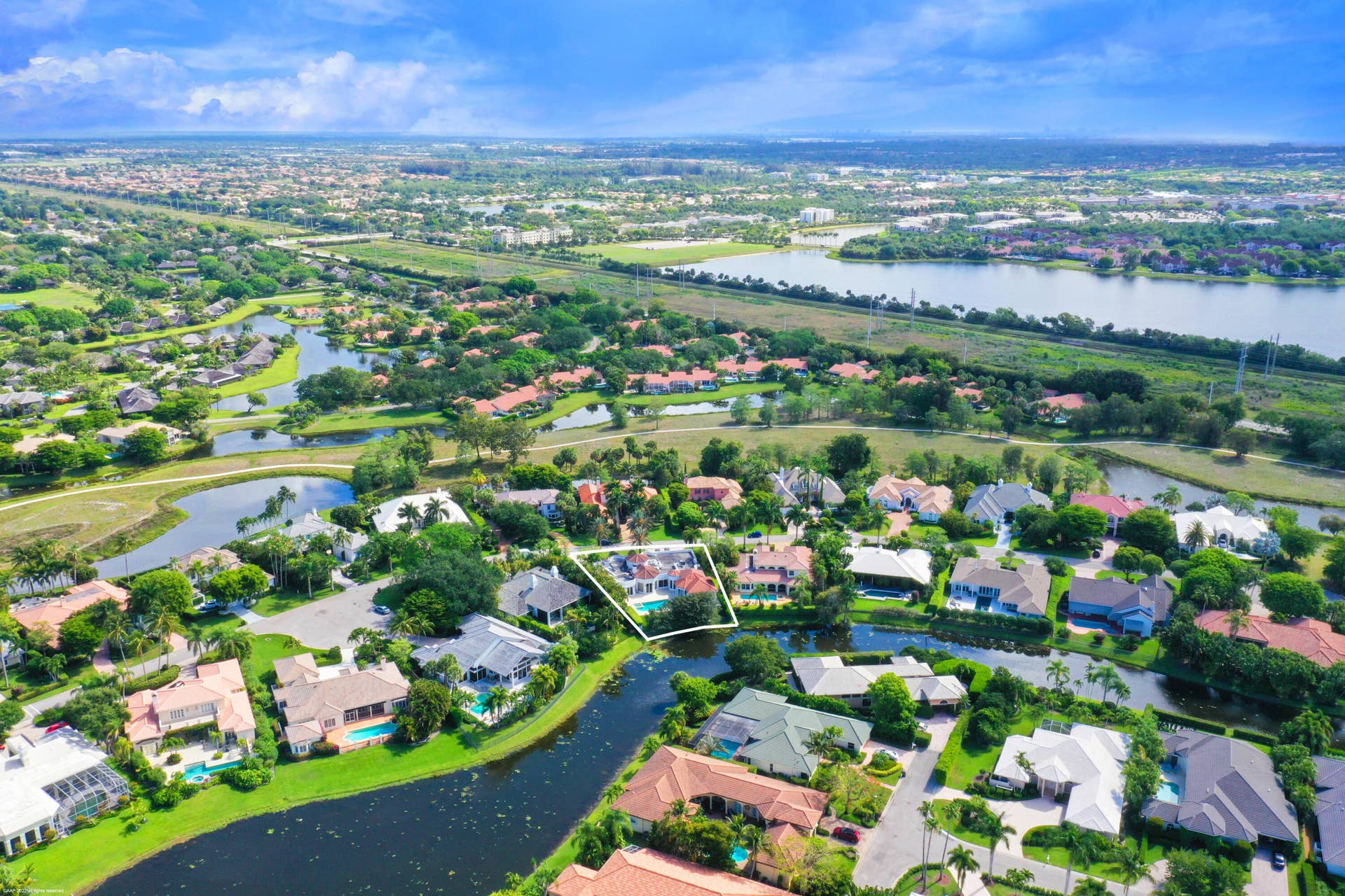 2344 Golf Brook Drive, Wellington, FL 33414 Rear elevaton