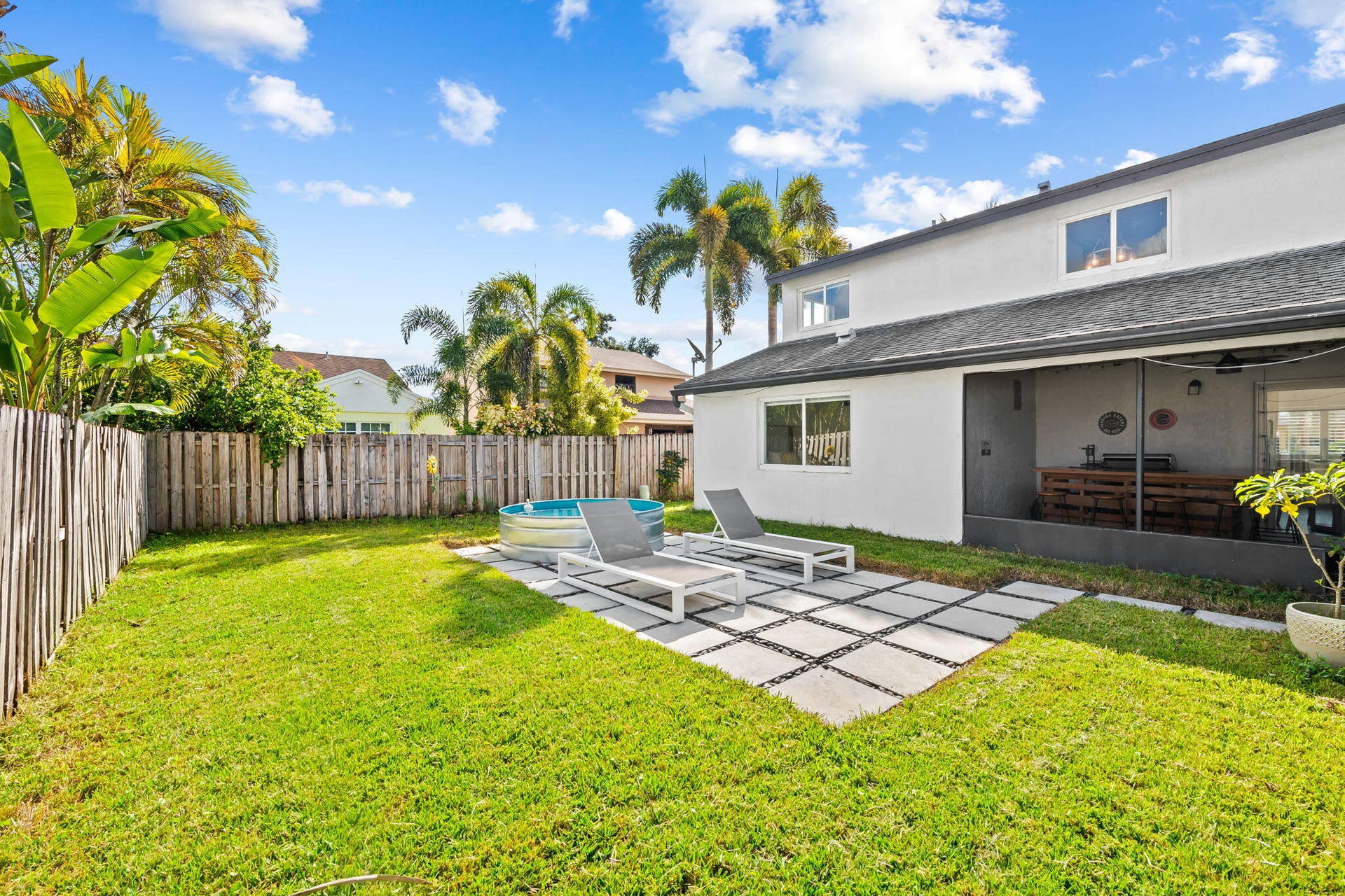 Fenced-In Backyard