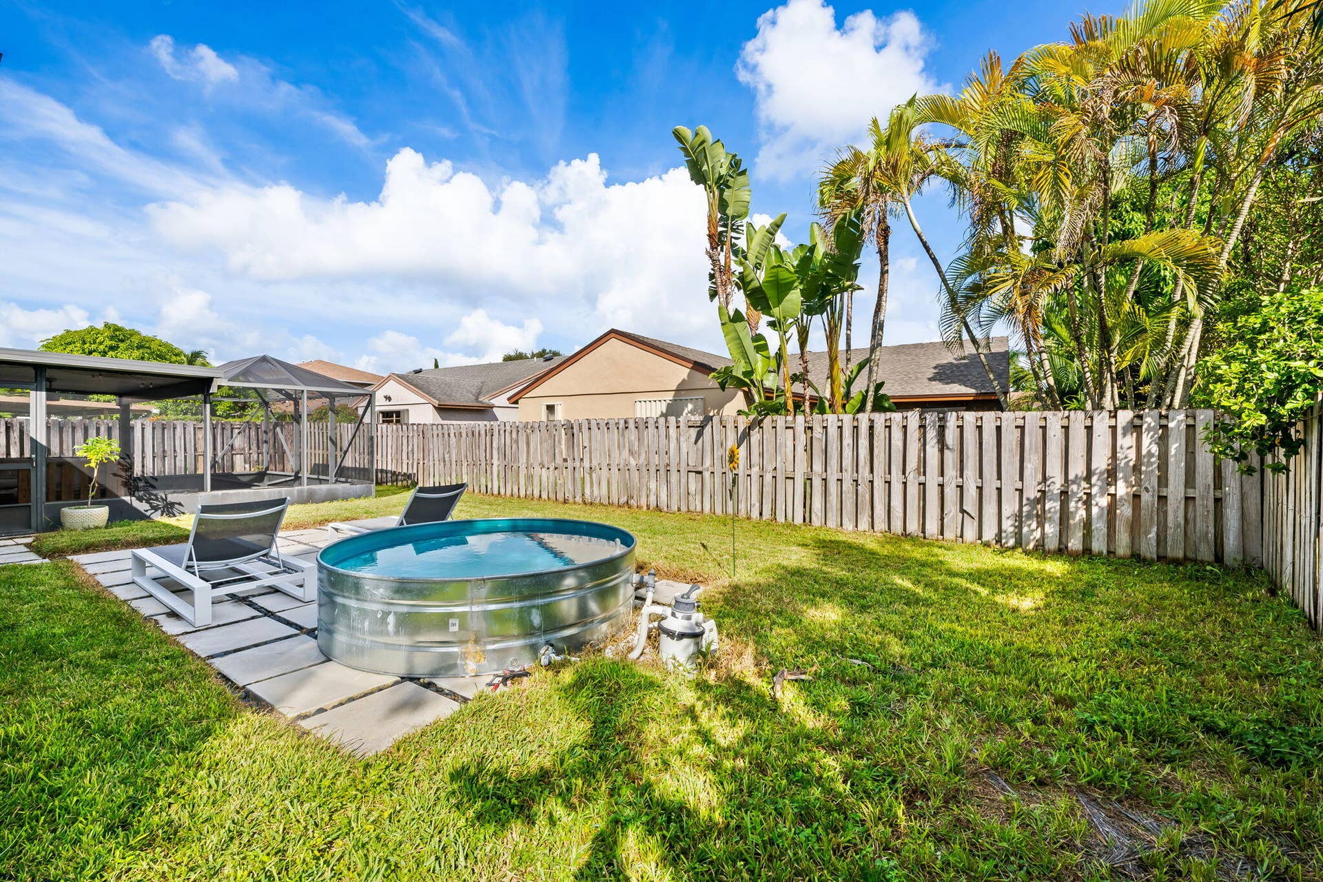 Fenced-In Backyard