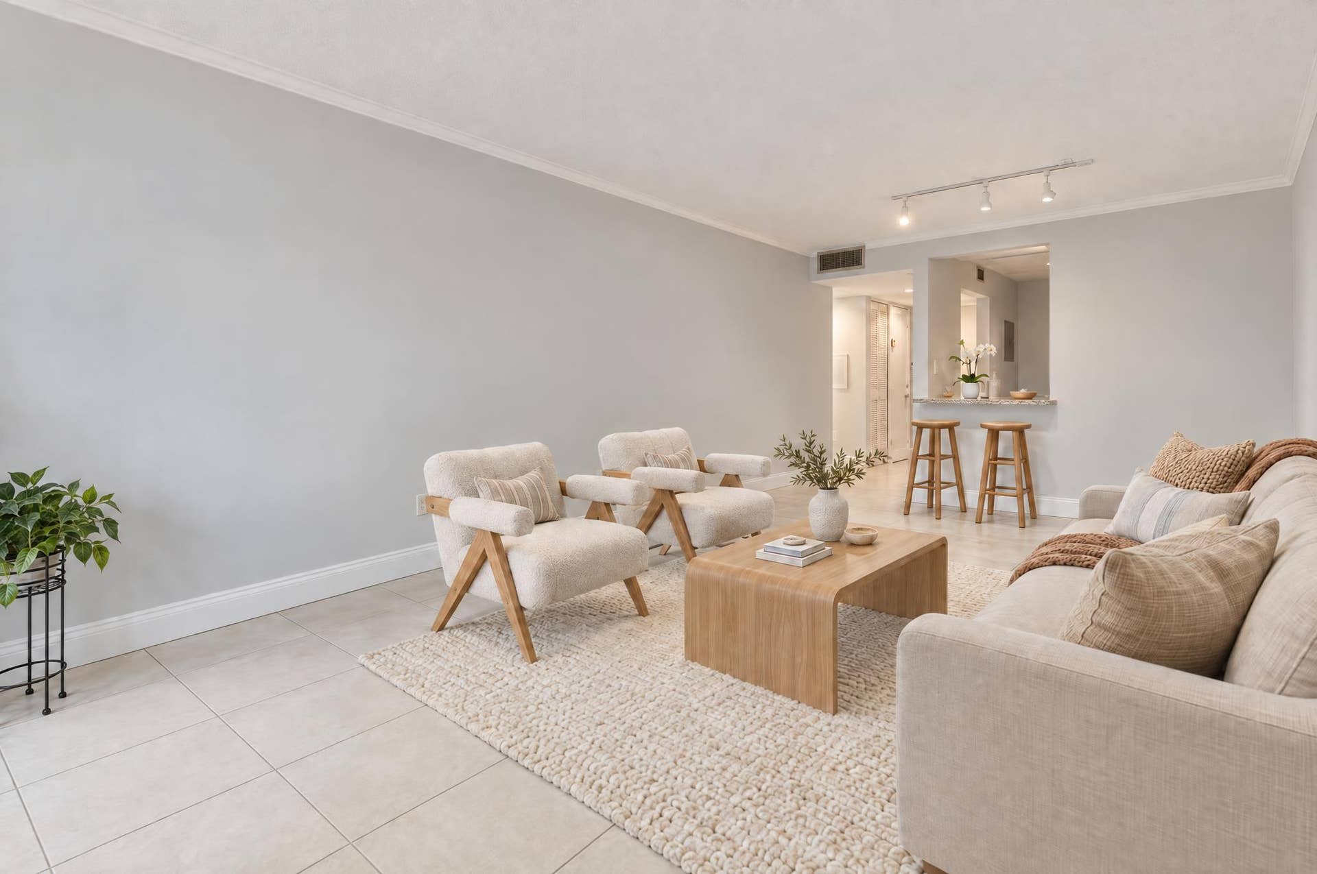 485 N PINE ISLAND Road, #A105, Plantation, FL 33324 Staged view living area