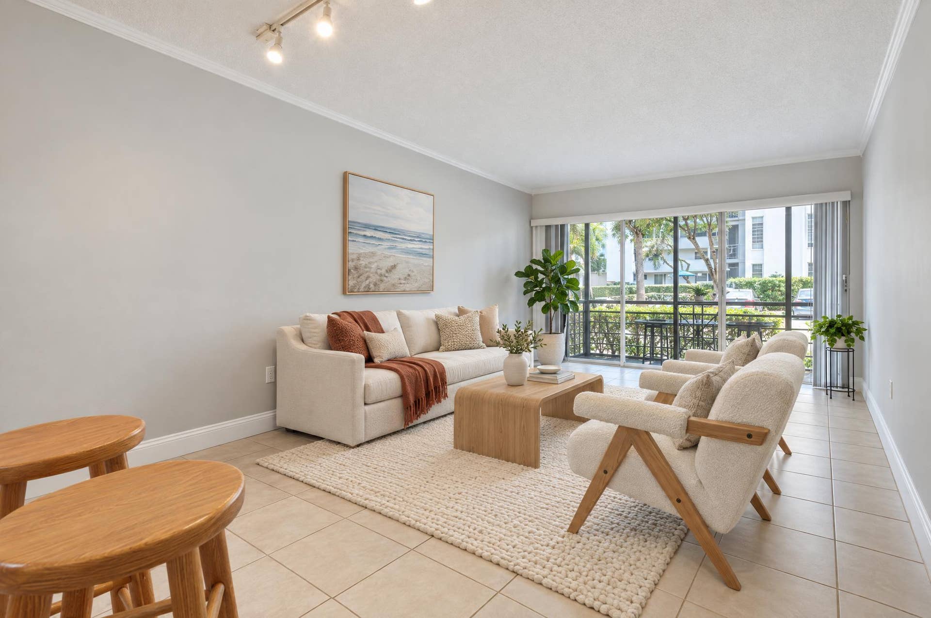 485 N PINE ISLAND Road, #A105, Plantation, FL 33324 Virtual staged living area