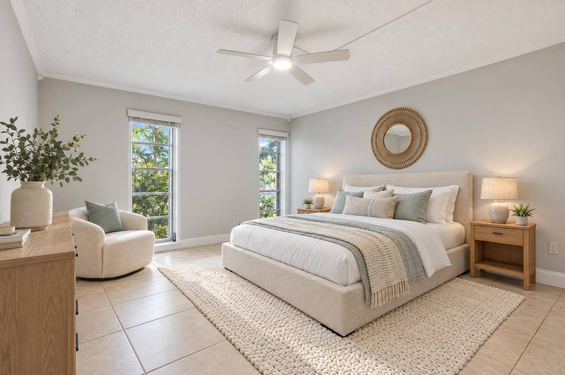 485 N PINE ISLAND Road, #A105, Plantation, FL 33324 Bedroom staged