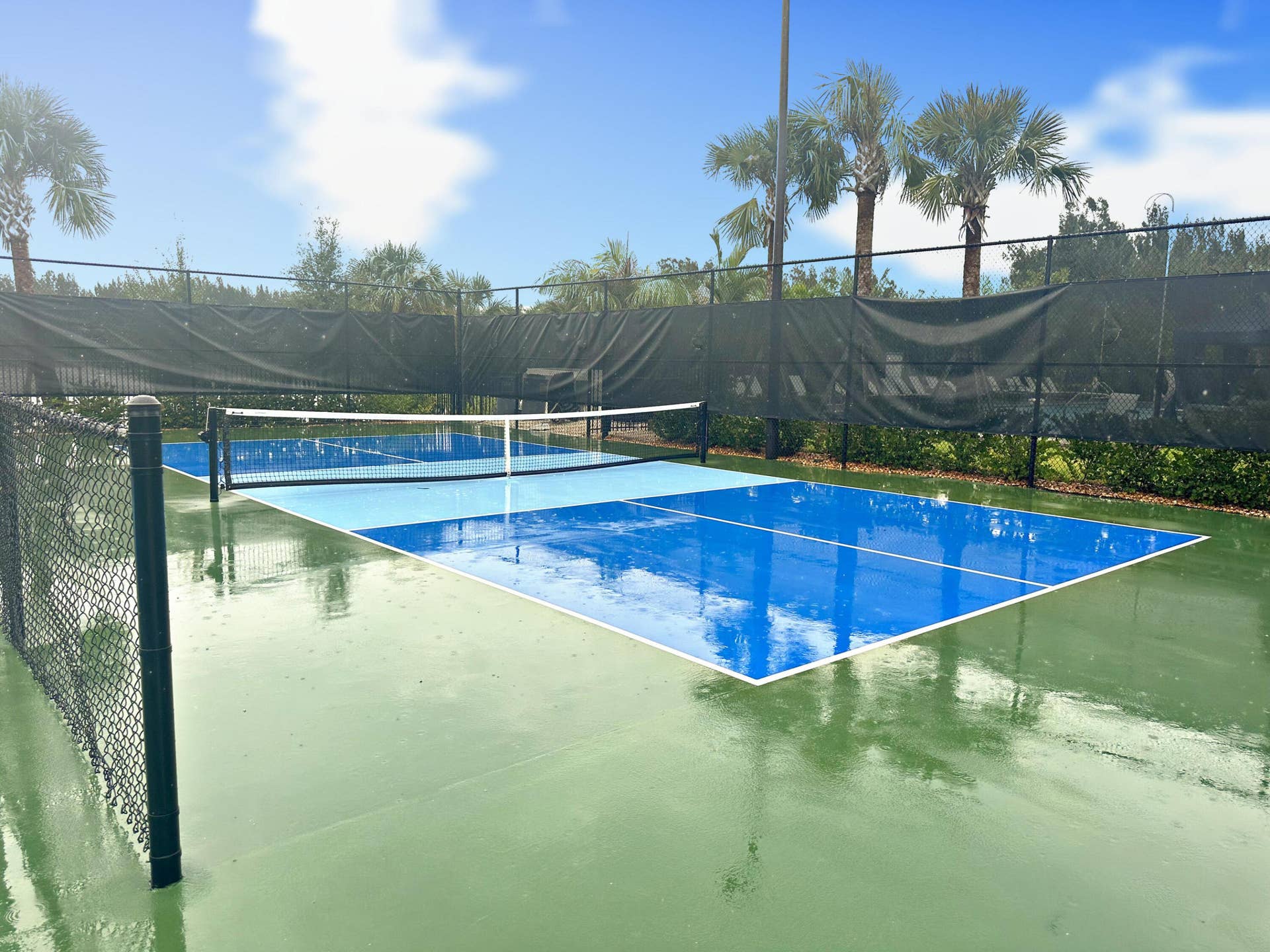 2 courts provide plenty of play time.