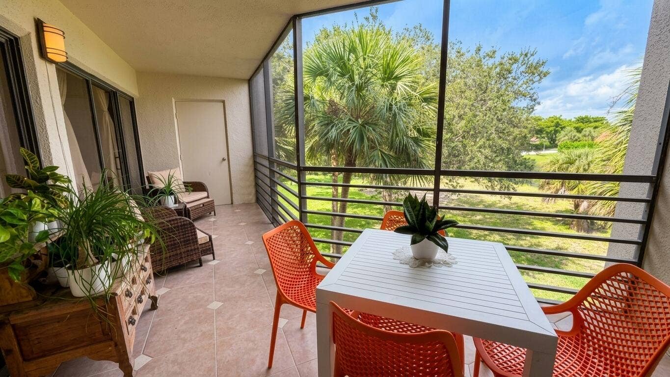 5900 Camino Del Sol, #302, Boca Raton, FL 33433 Balcony 2