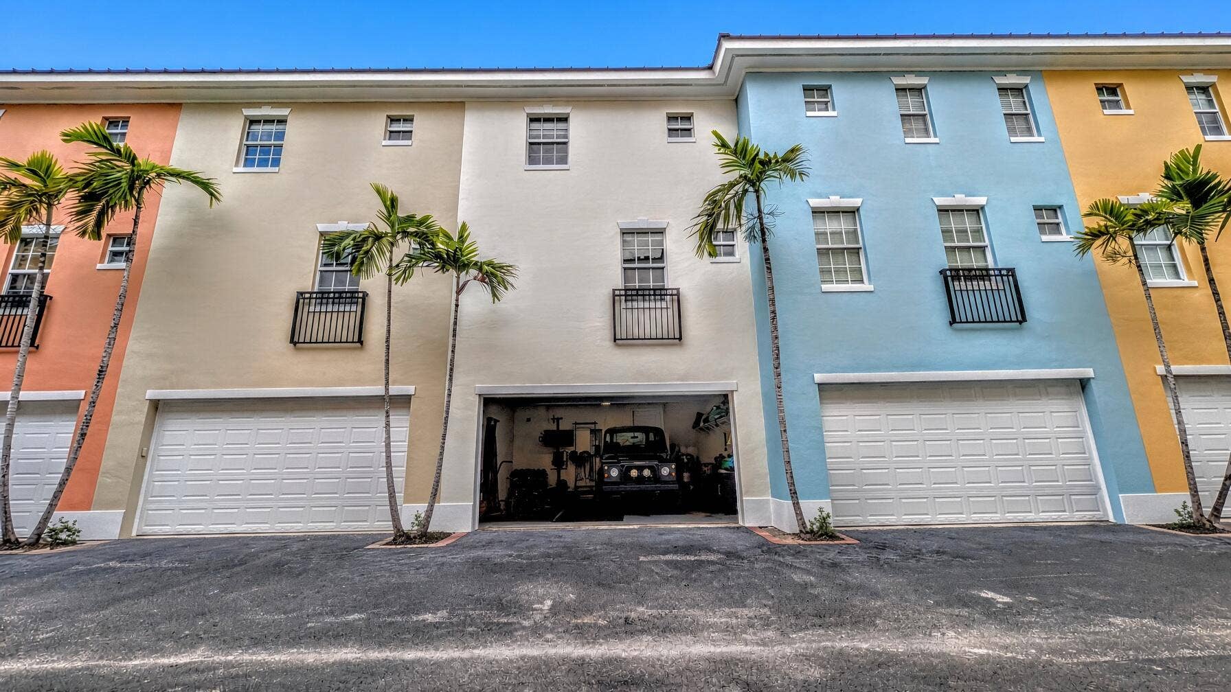 Rear Garage door open