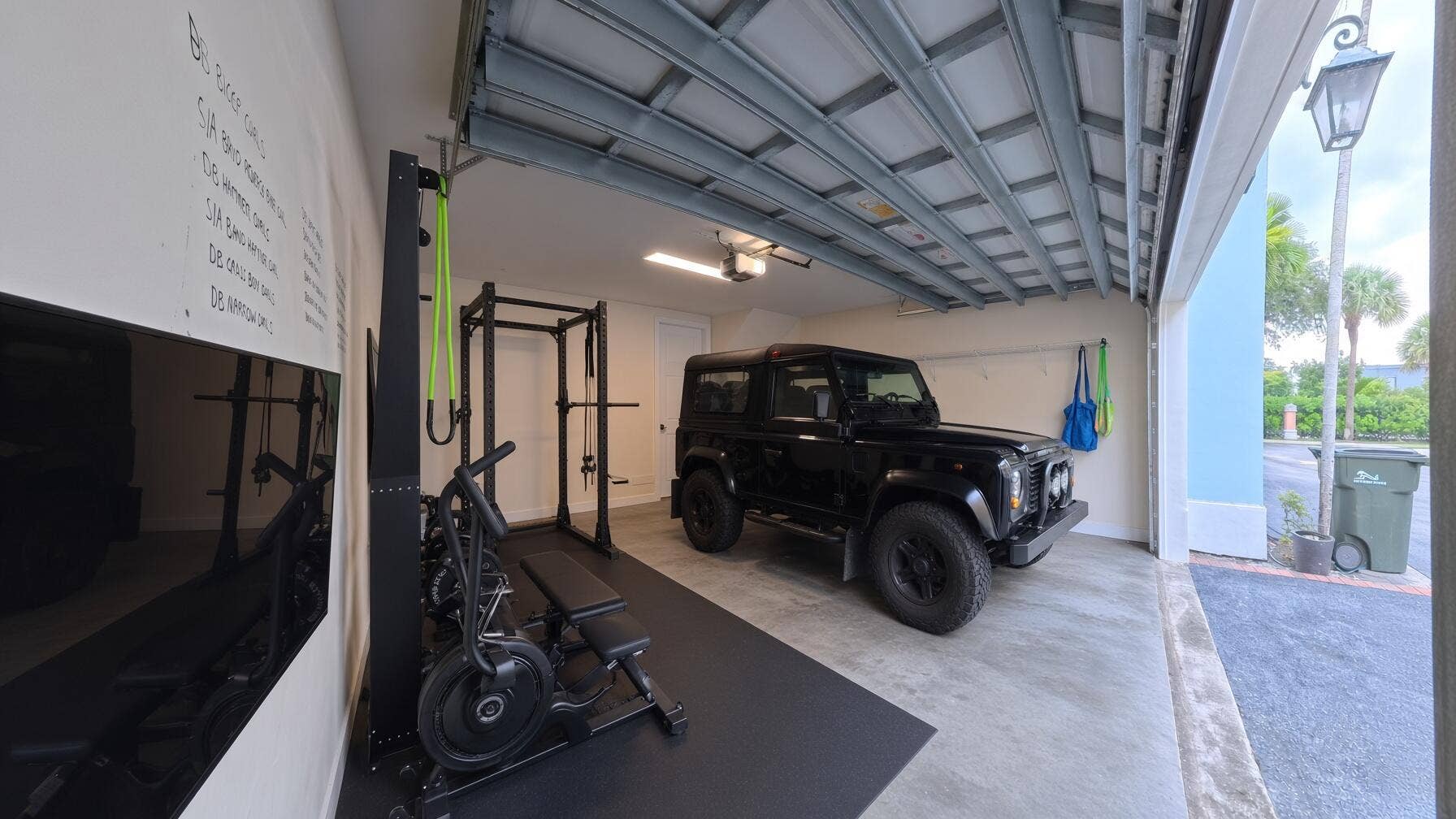 Two car garage