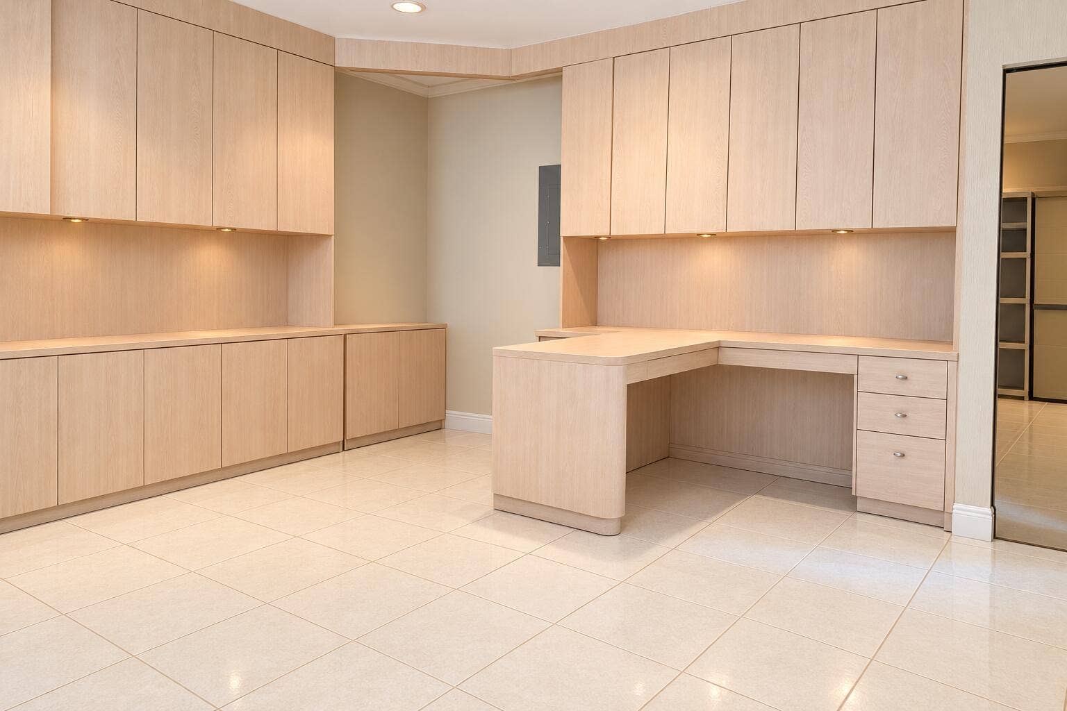 Office in converted garage