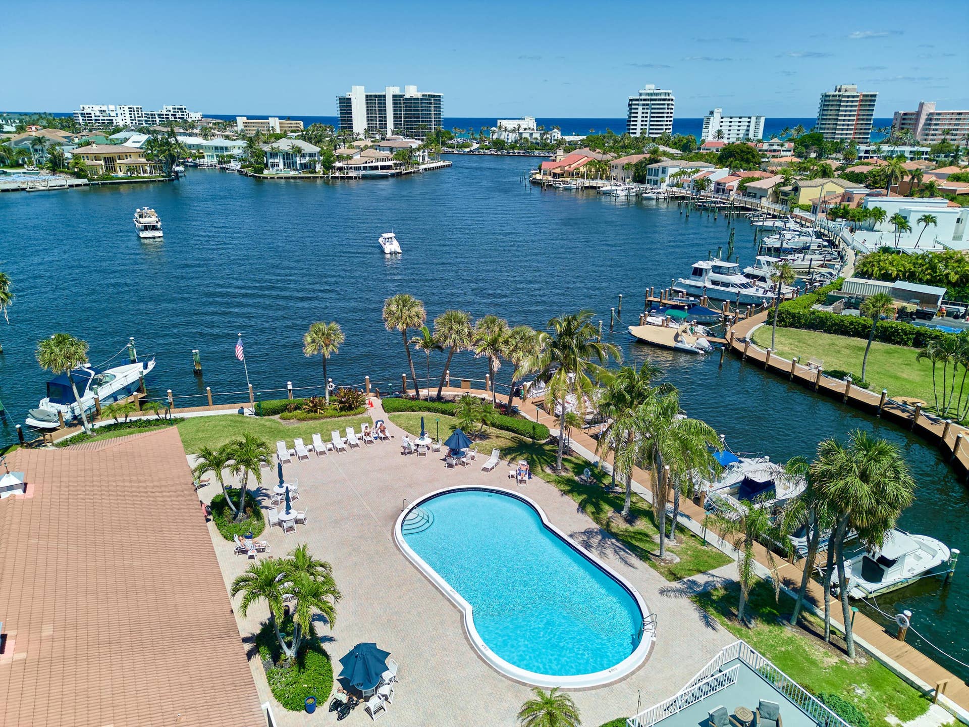 3421 Spanish Trail, #330, Delray Beach, FL 33483 Community Pool and Intracostal