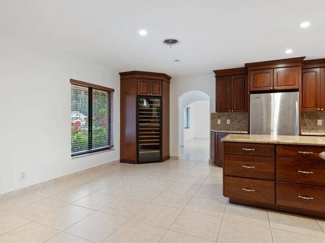 Kitchen wine cooler