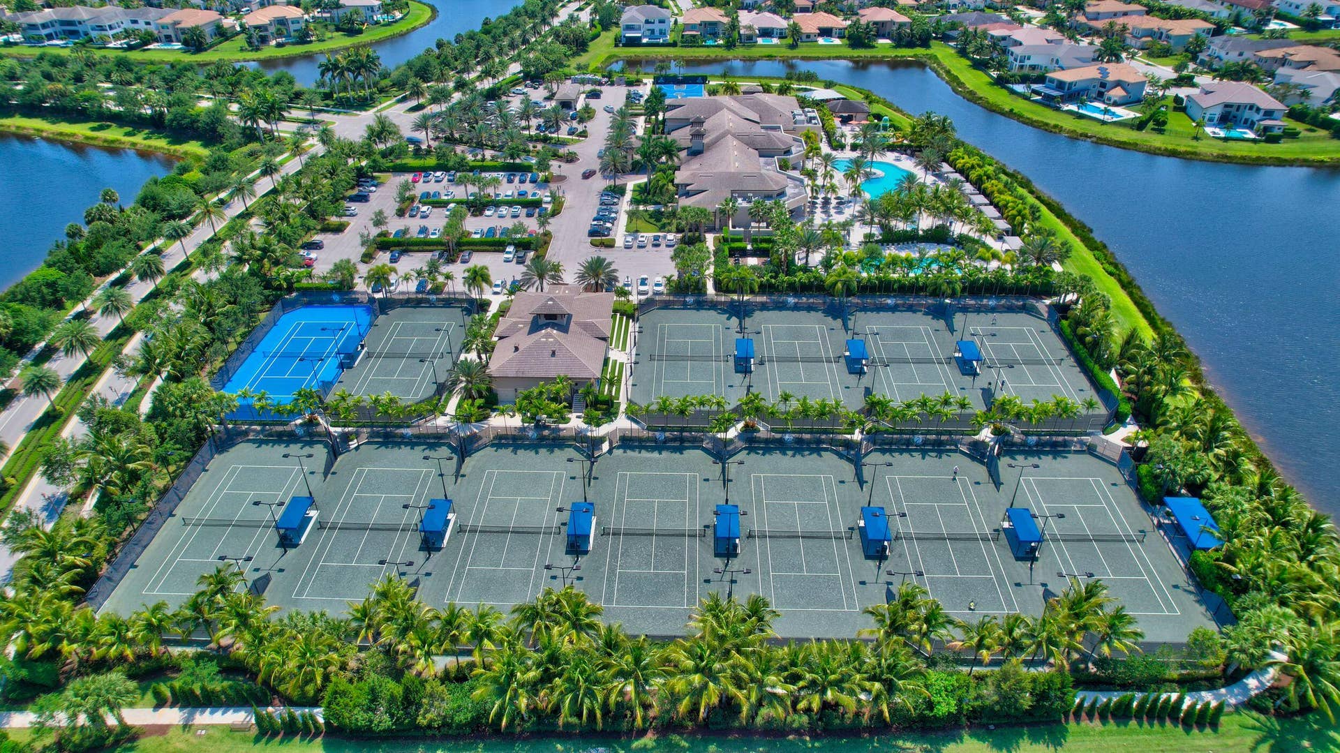 Variety of Tennis and Pickleball courts