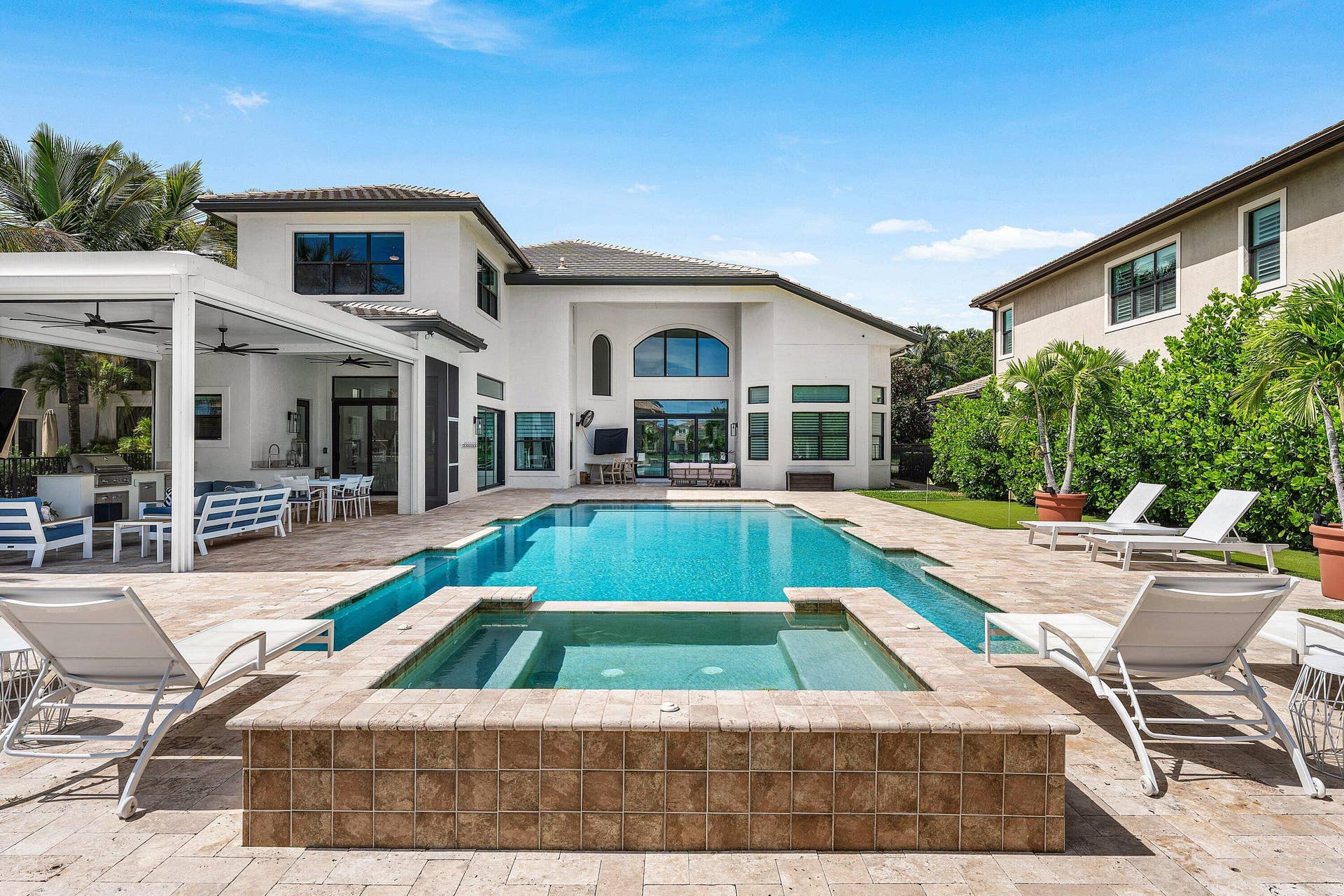 16716 Strasbourg Lane, Delray Beach, FL 33446 Resort style Backyard