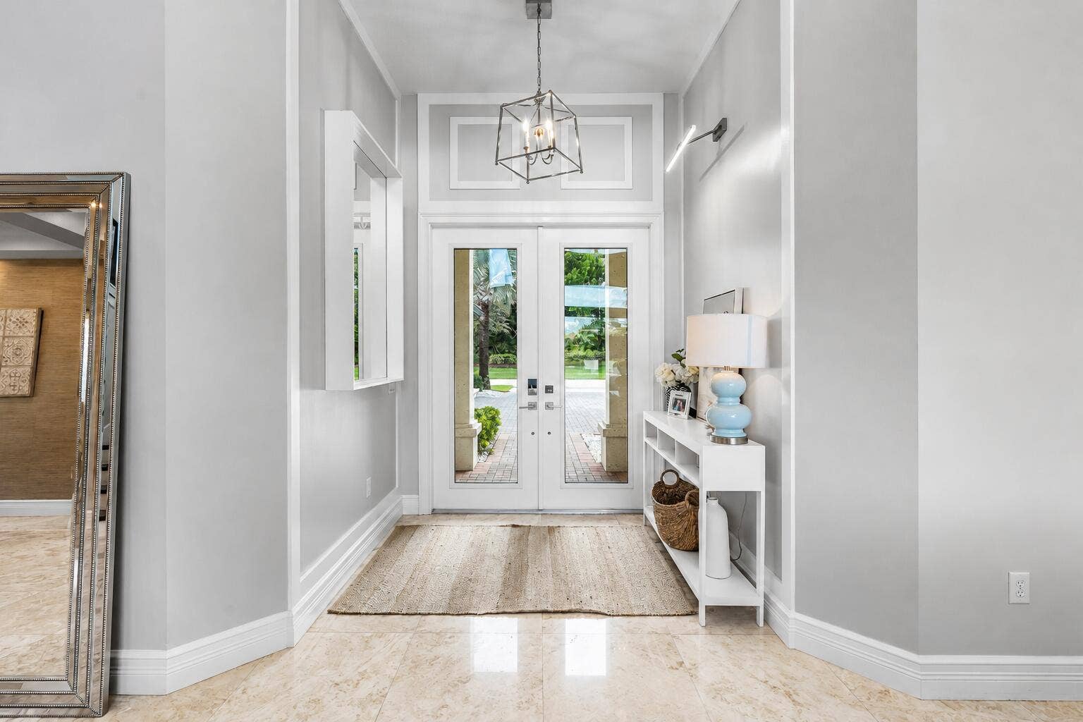 Bright Coastal Entryway